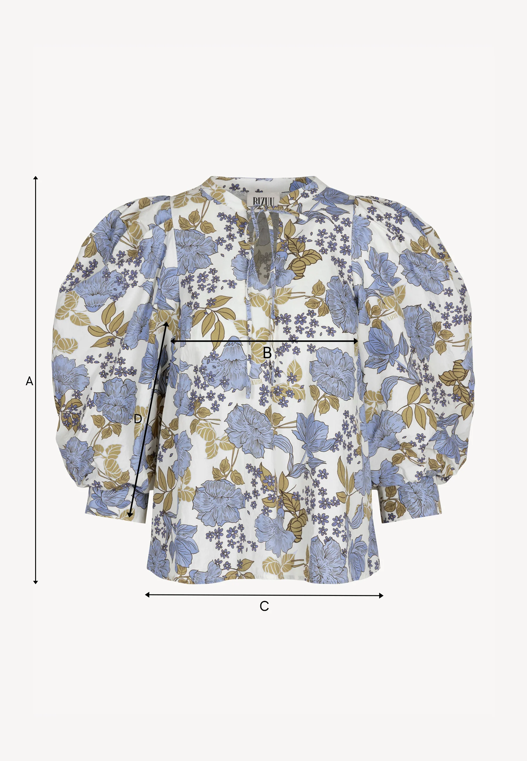 Bawełniana bluzka w kwiatowy print ANDRASSA - Image 8