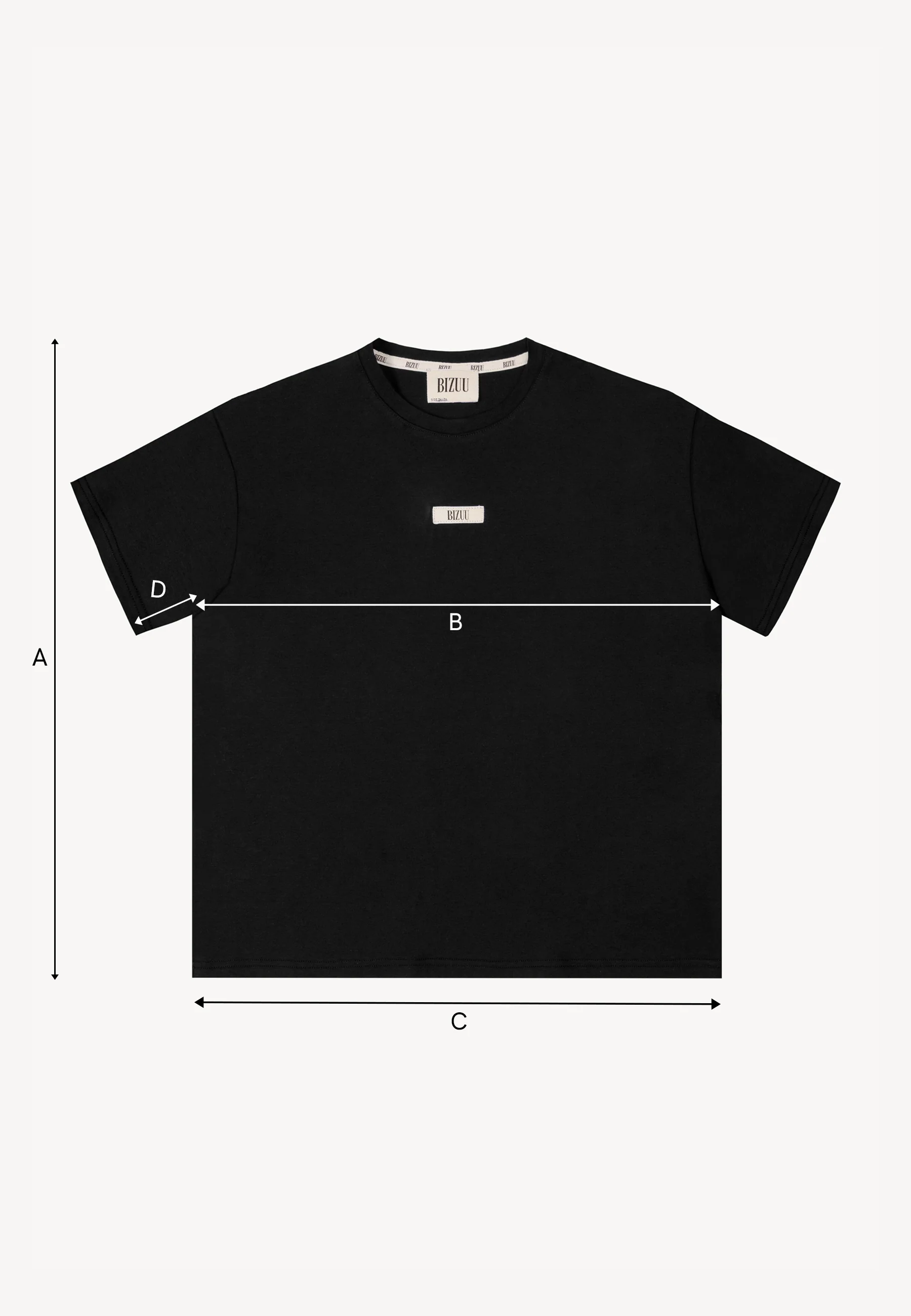 Bawełniany czarny T-shirt z logo TISHALLE - Image 6