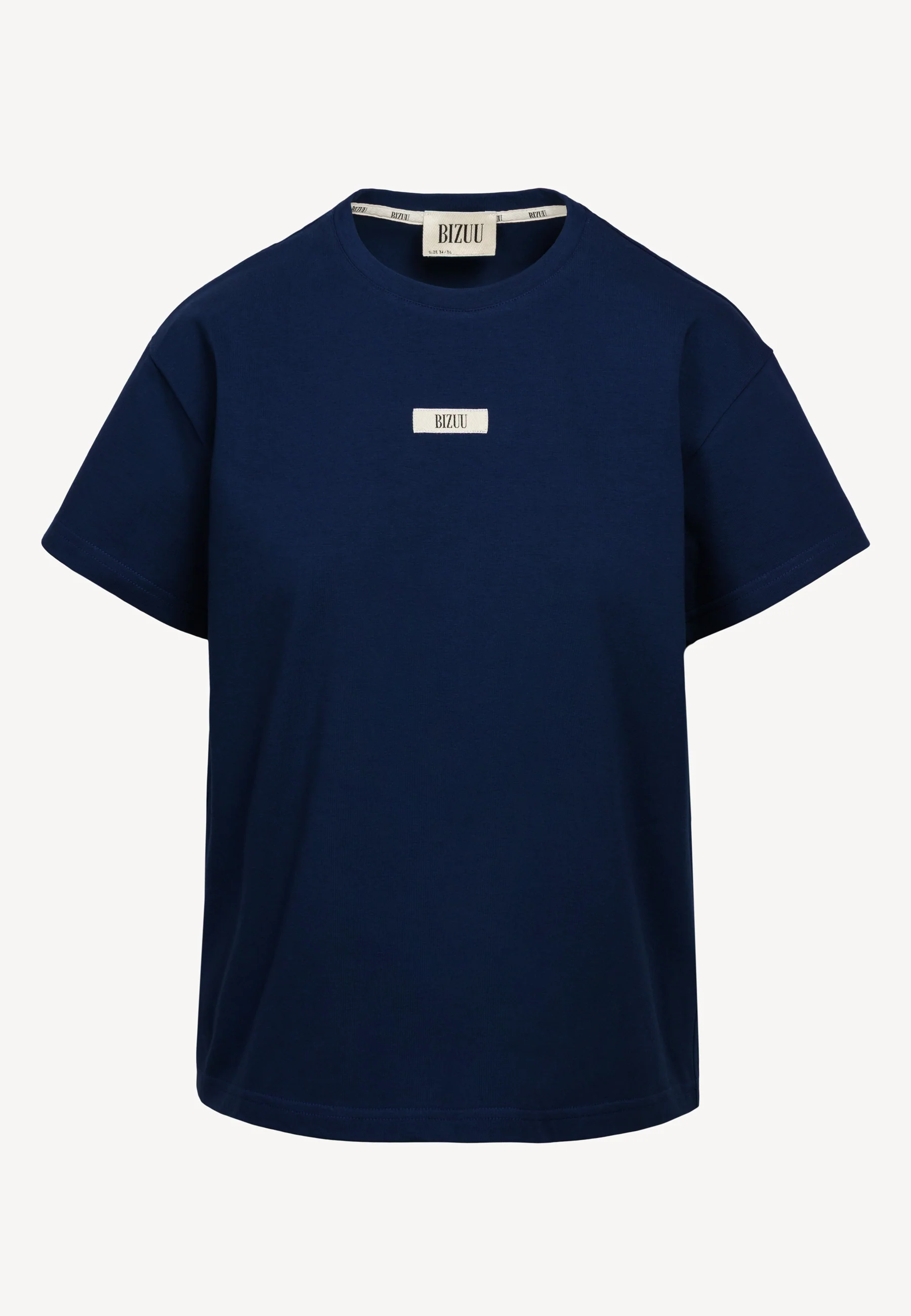 Bawełniany granatowy T-shirt z logo TISHALLE - Image 3