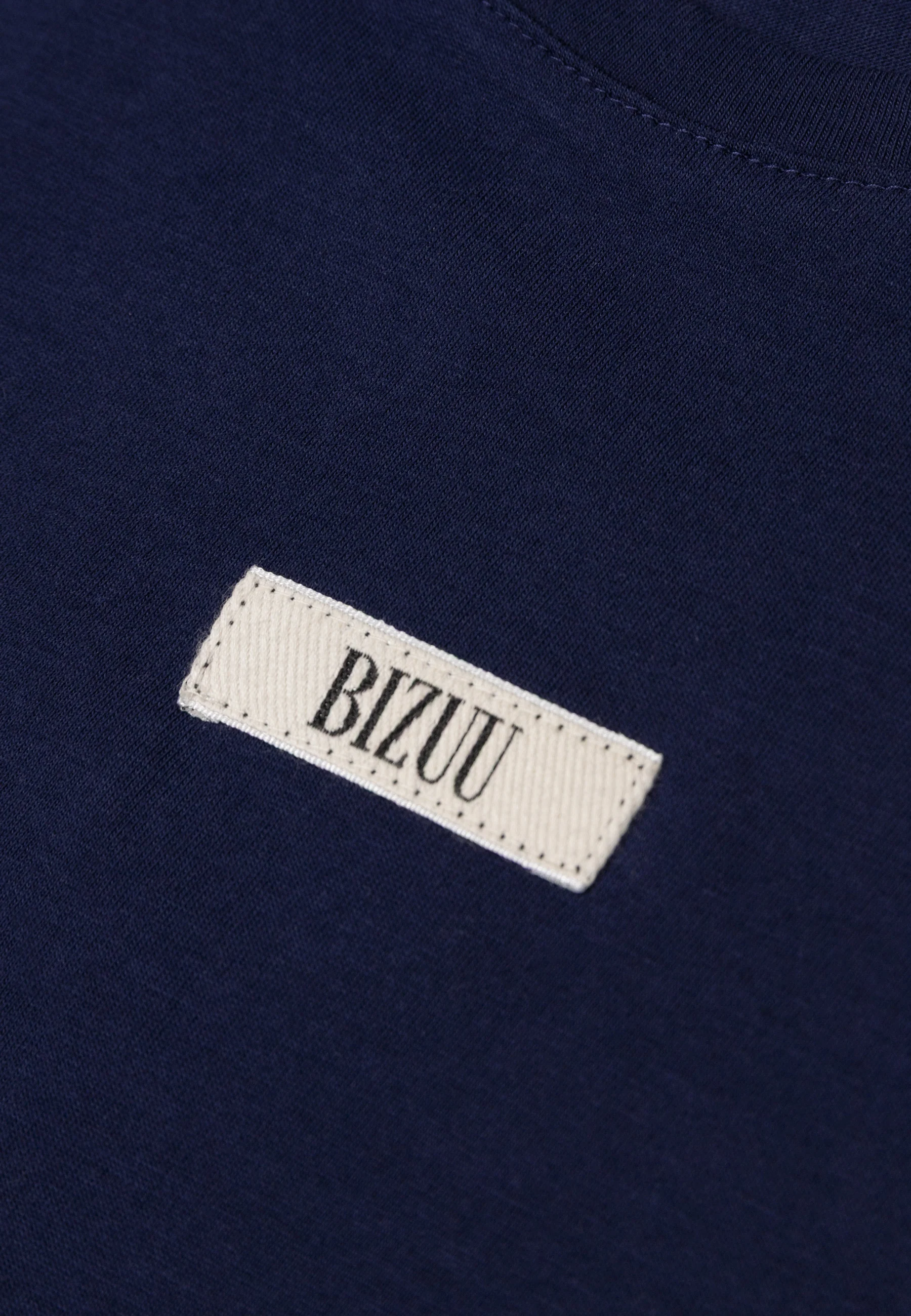 Bawełniany granatowy T-shirt z logo TISHALLE - Image 5