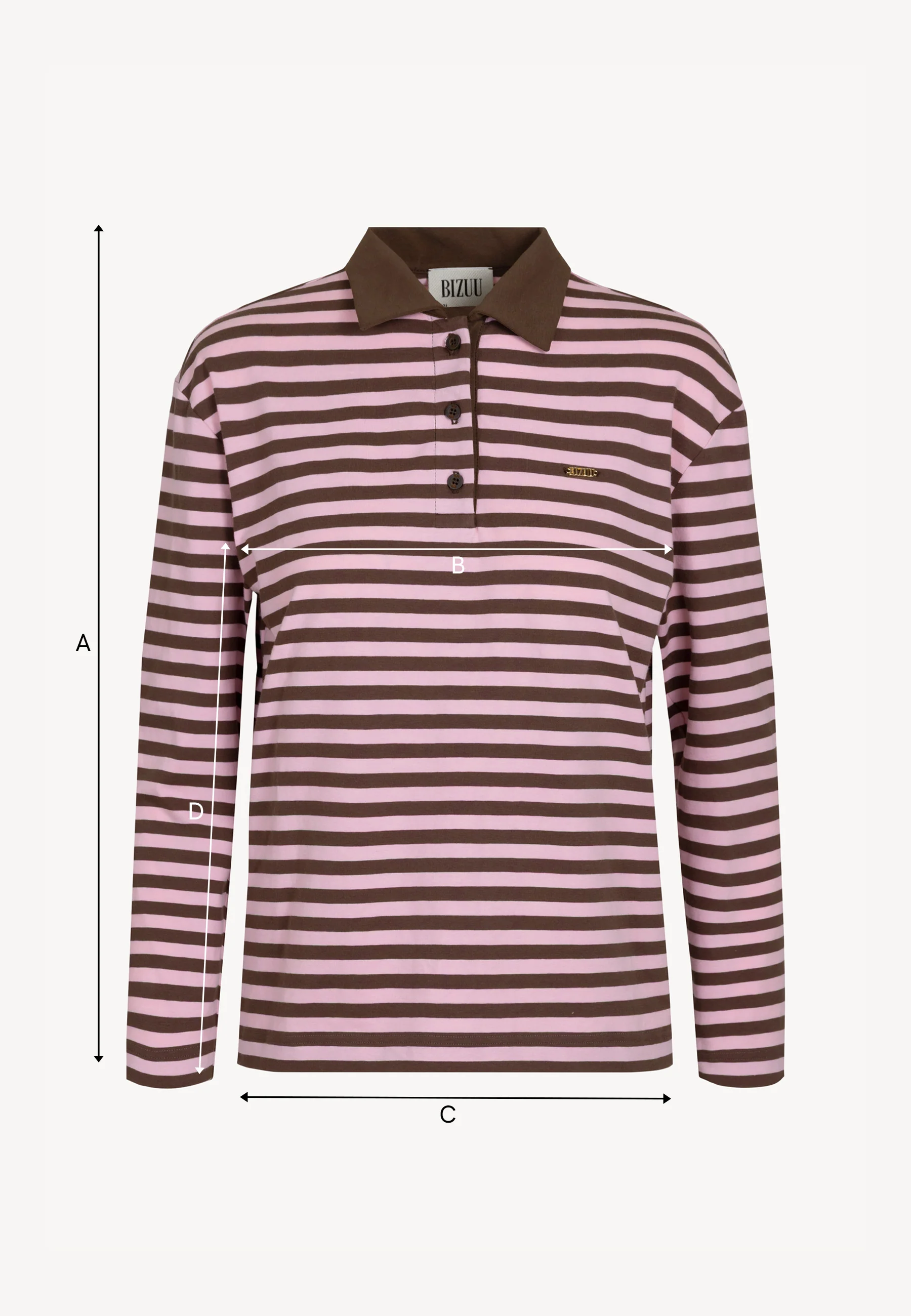 Bawełniany longsleeve z kołnierzykiem polo RAYA - Image 7