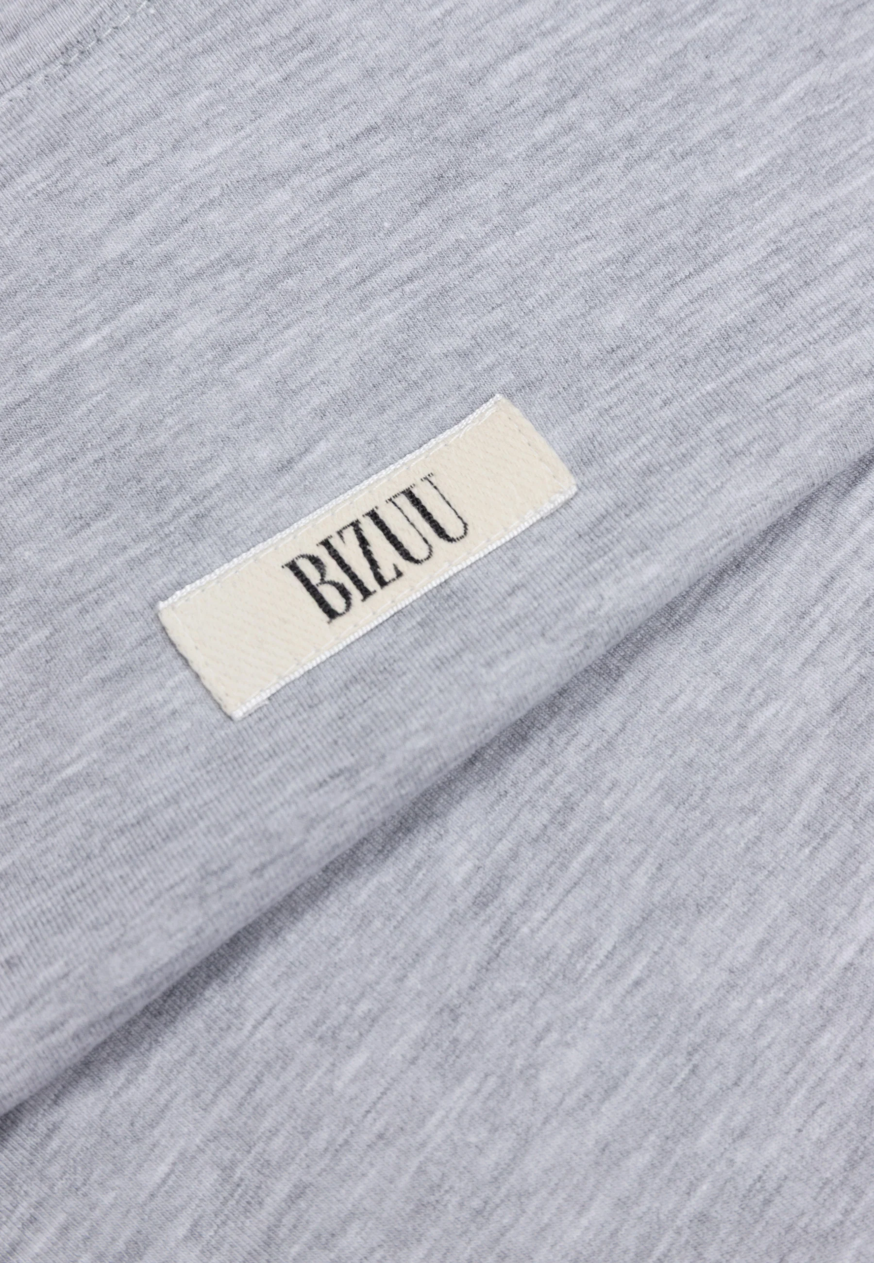 Bawełniany szary T-shirt z logo TISHALLE - Image 5