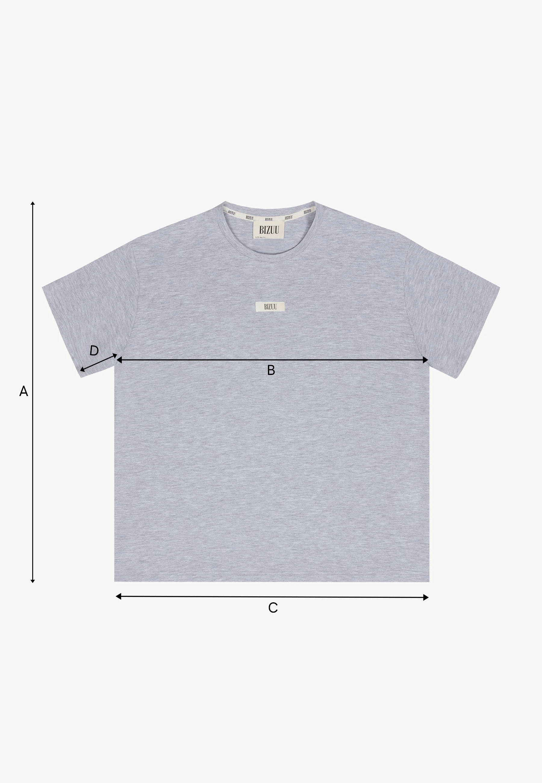 Bawełniany szary T-shirt z logo TISHALLE - Image 6