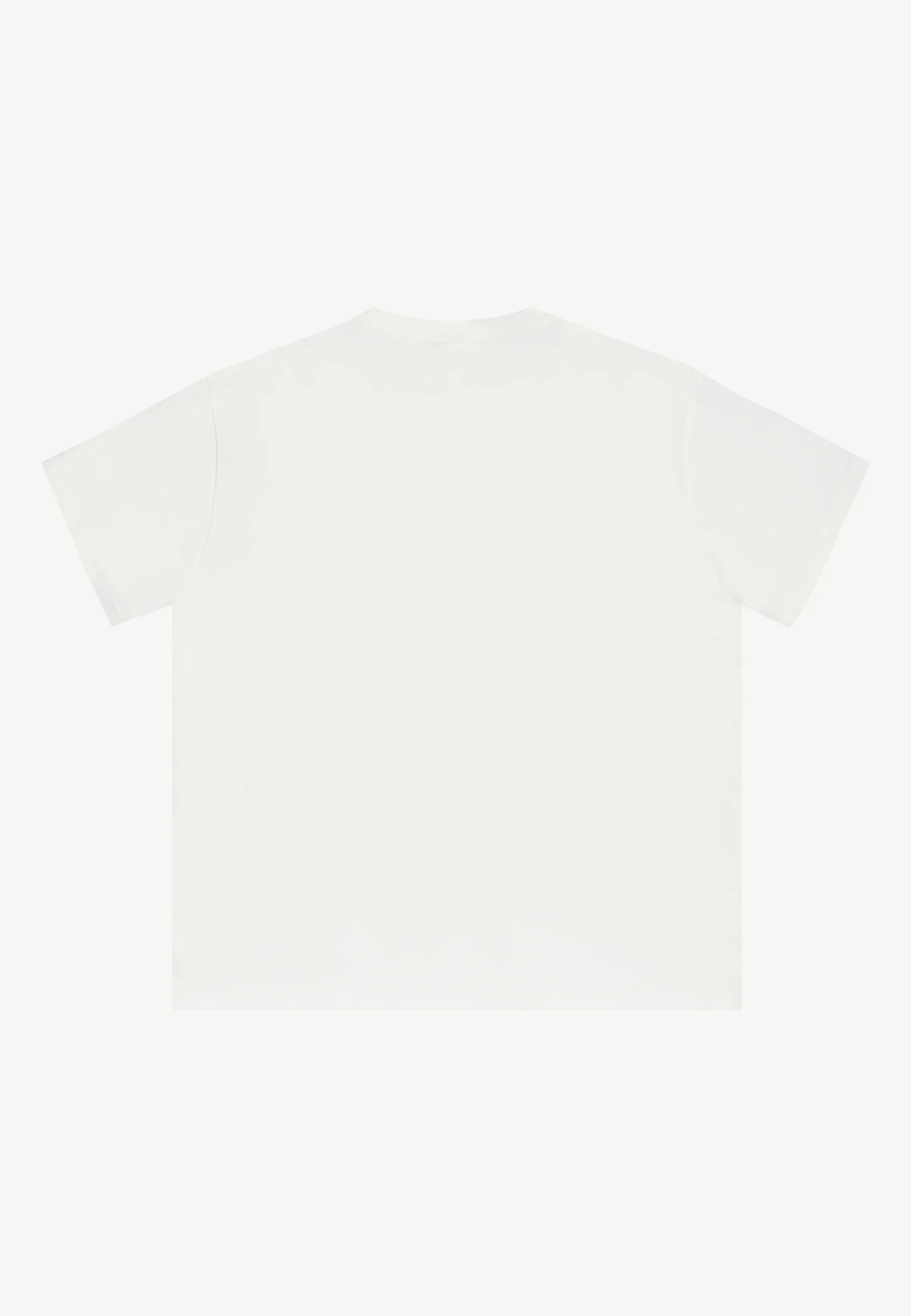 Bawełniany t-shirt z autorskim nadrukiem TISHAL kremowy - Image 4