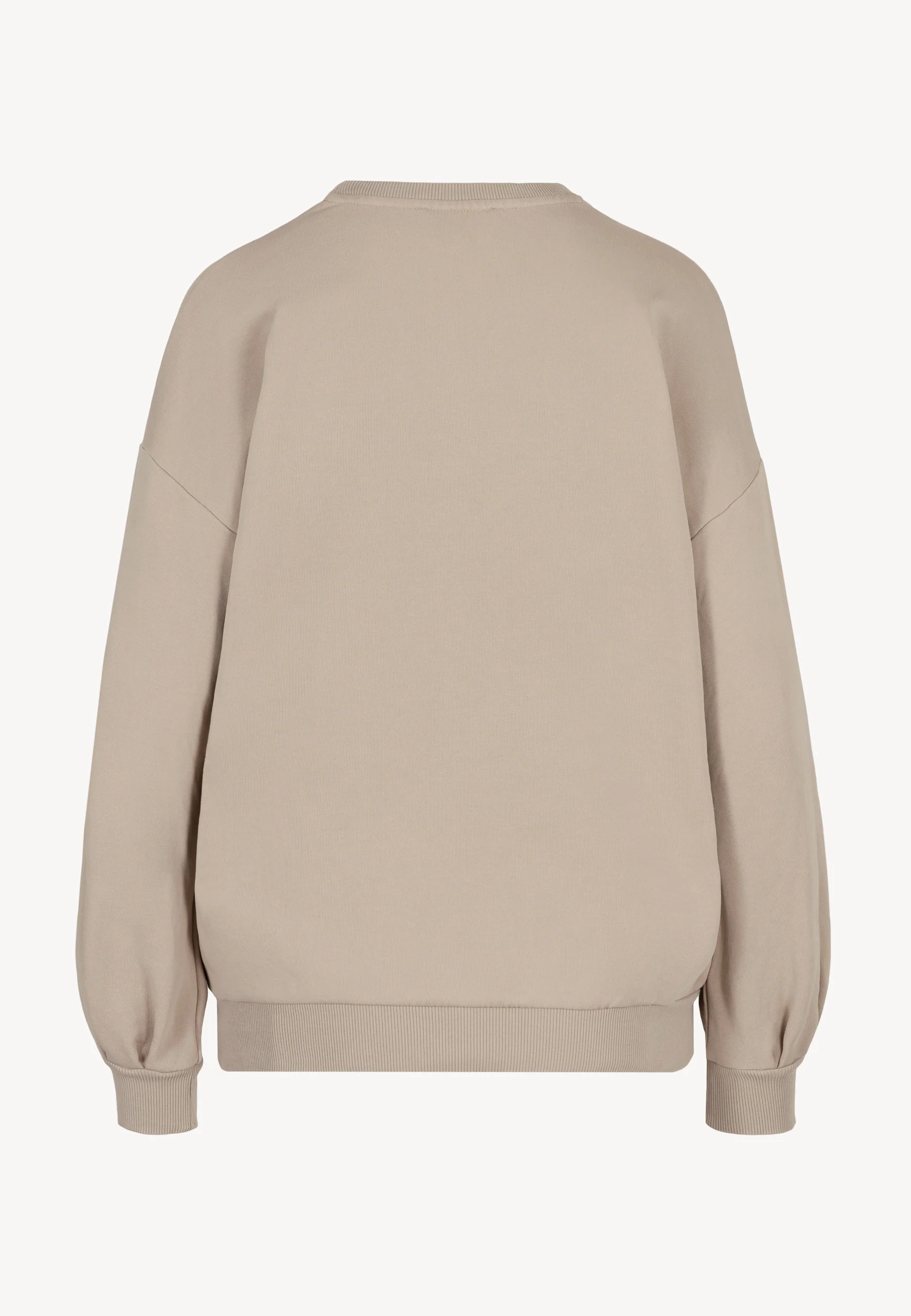 Beżowa bluza oversize z kwiatową aplikacją ORISA - Image 4