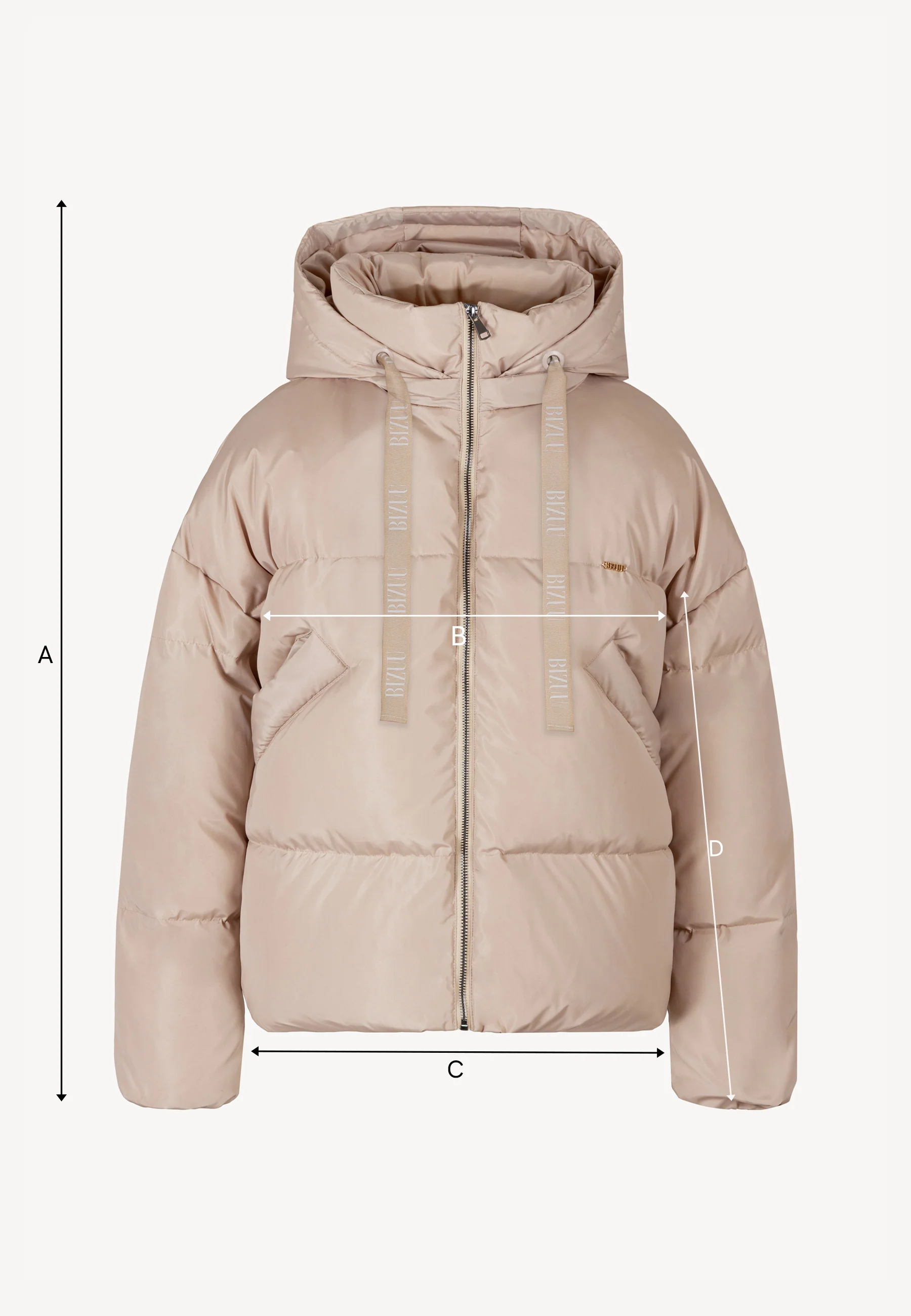 Beżowa kurtka puchowa oversize YOKO - Image 10