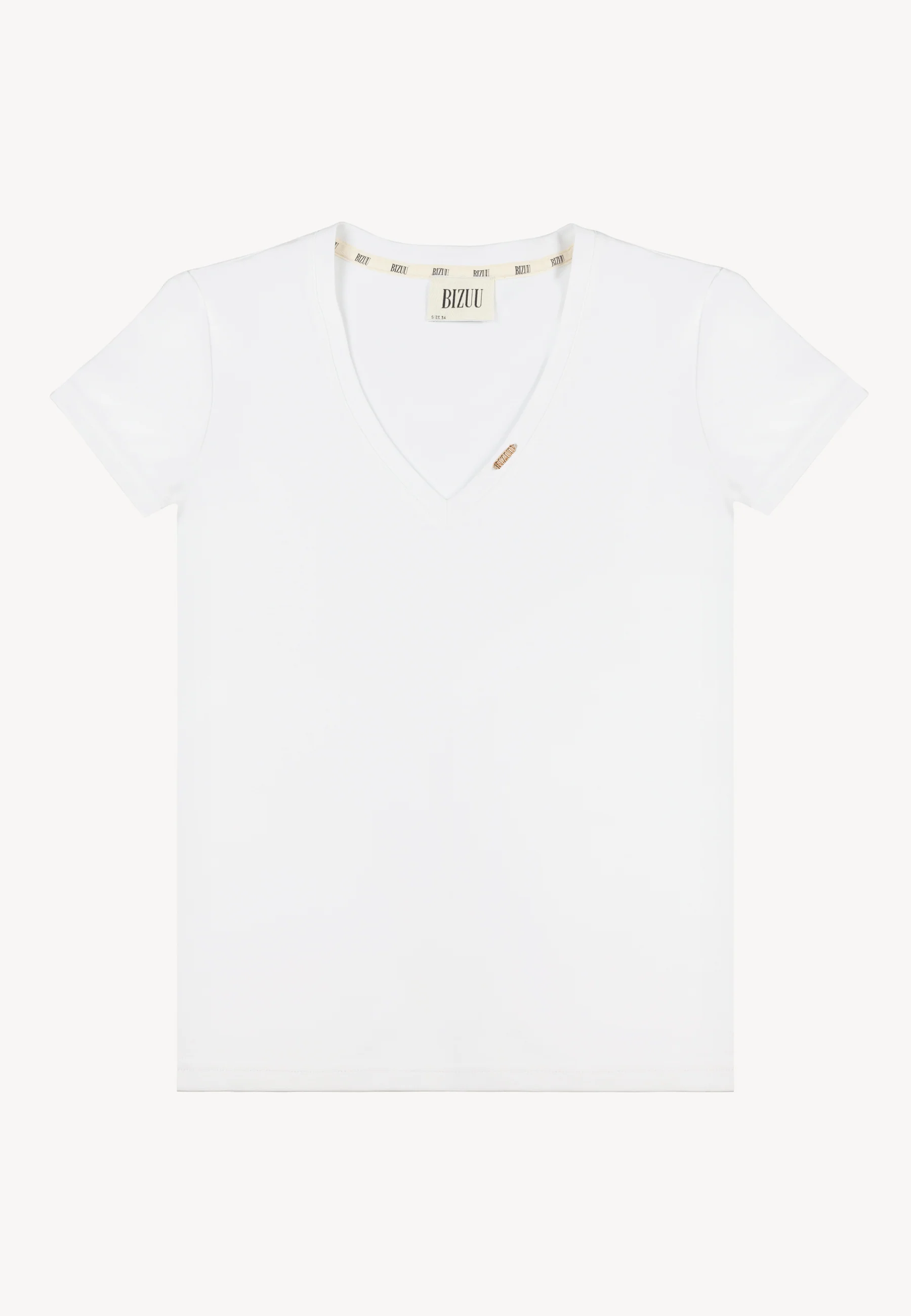 Biały klasyczny t-shirt FOKIA - Image 3