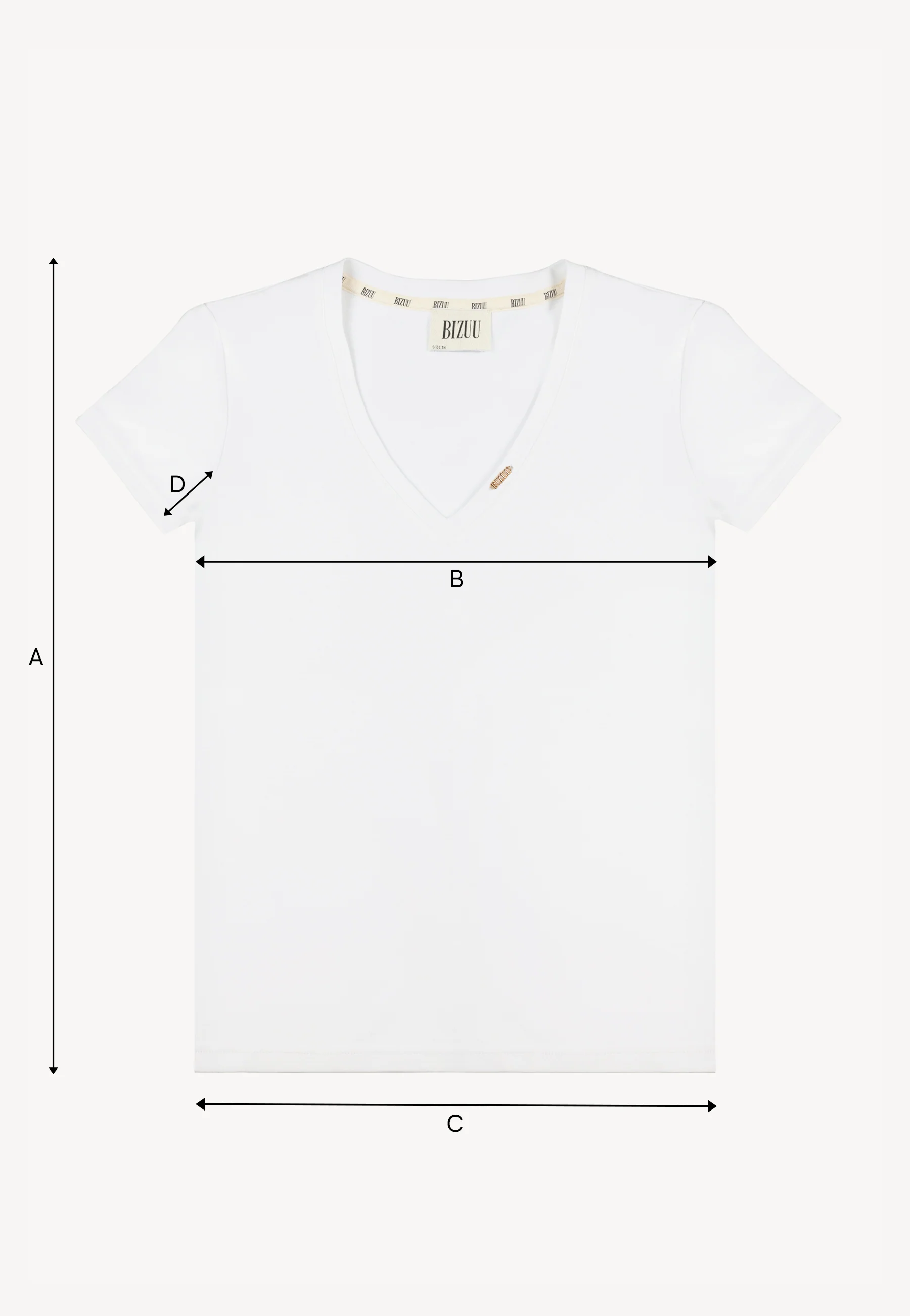 Biały klasyczny t-shirt FOKIA - Image 7