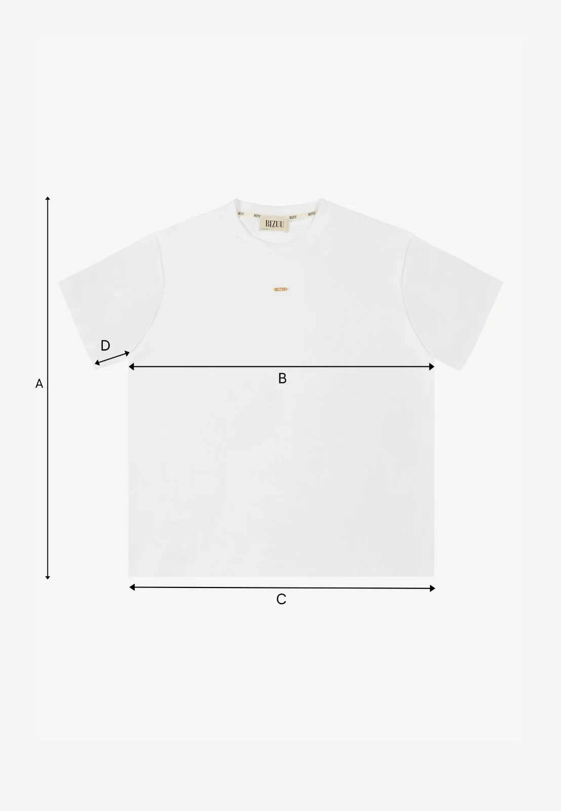 Biały T-shirt oversize TISHAL - Image 6