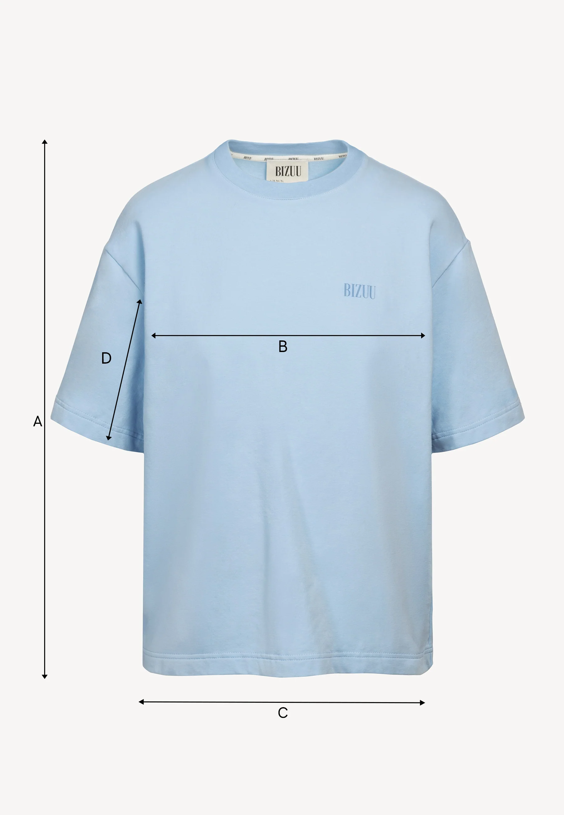 Błękitny T-shirt oversize CLOUD - Image 6