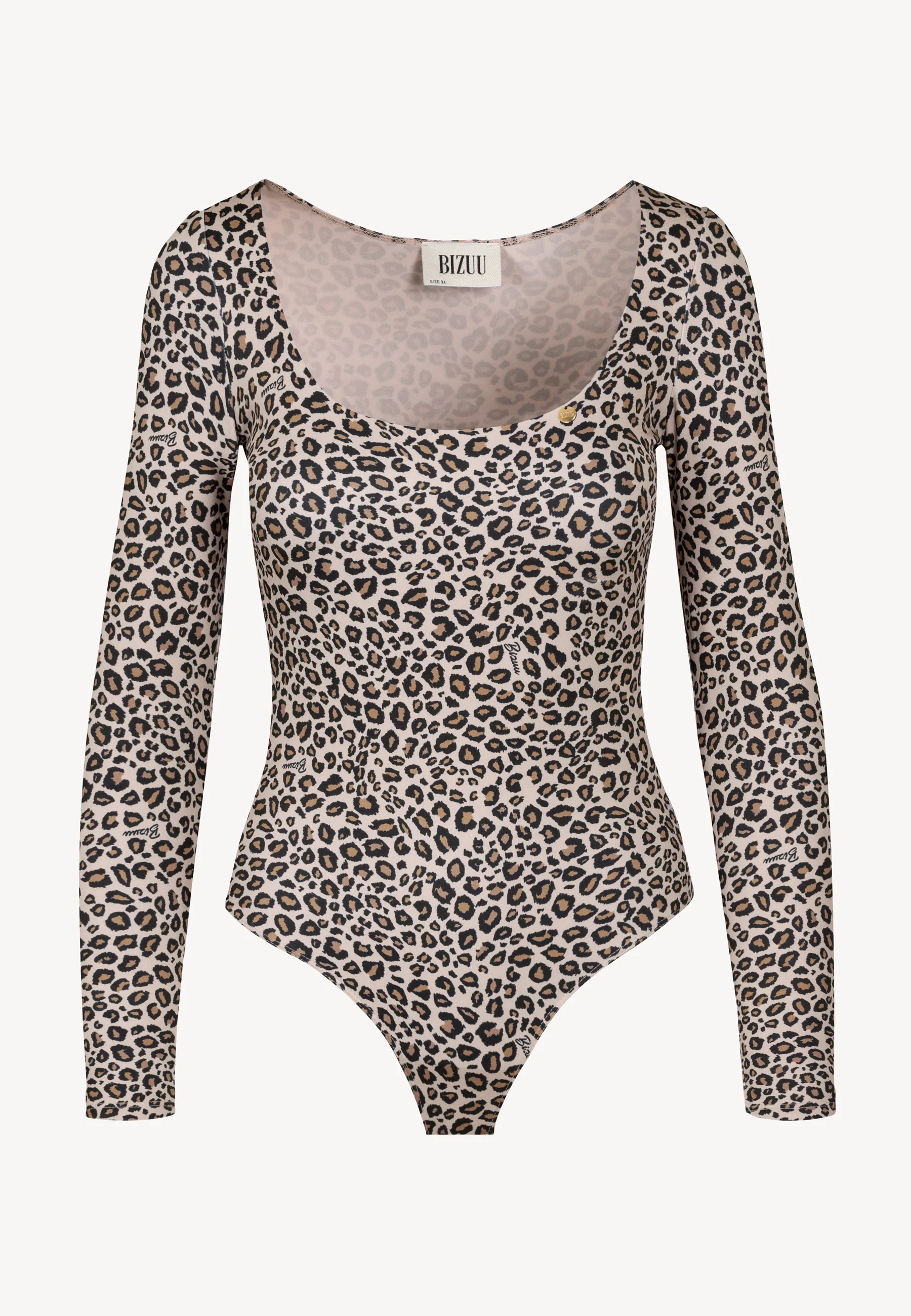 Body w panterkę SANDY, brązowe - Image 3