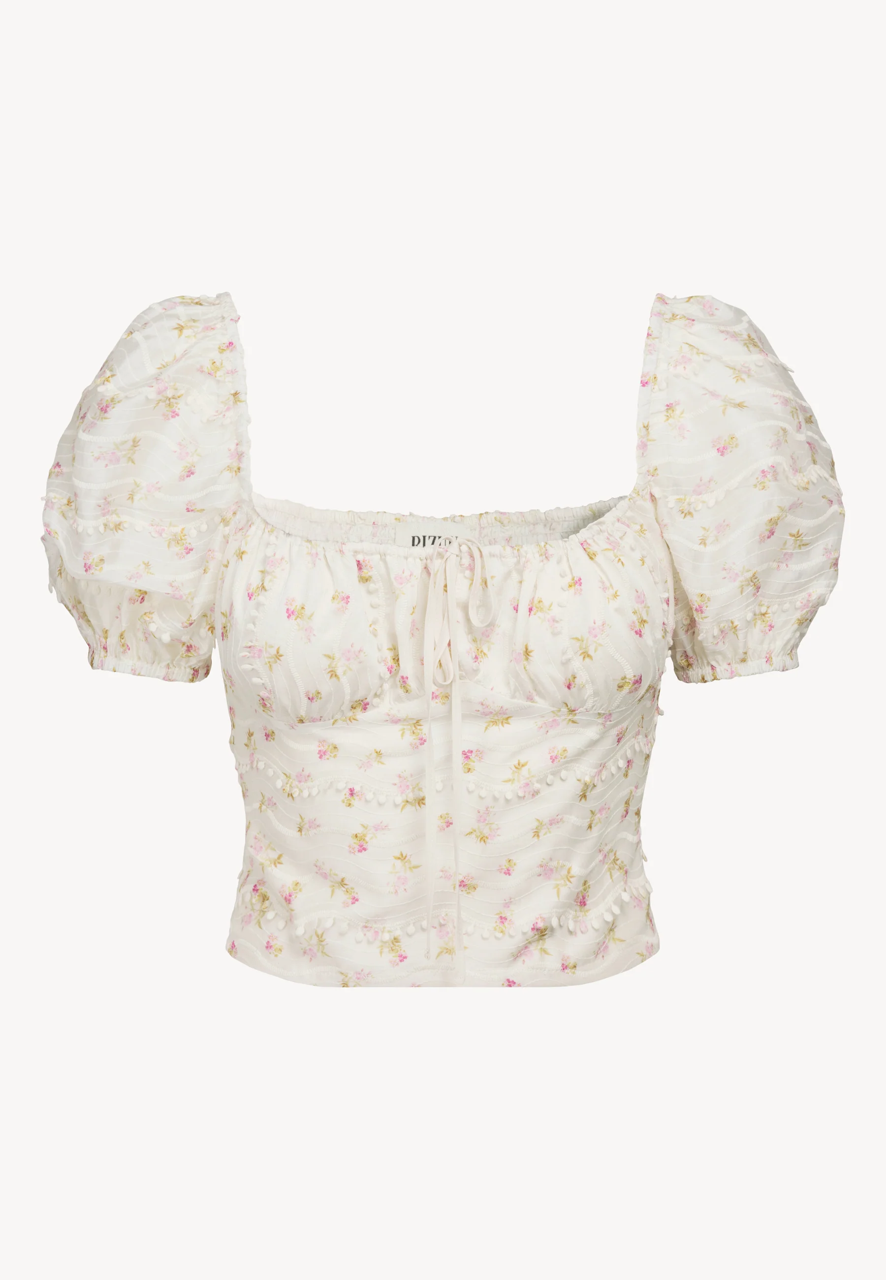 Boho bluzka w kwiatowy print VANNES - Image 3