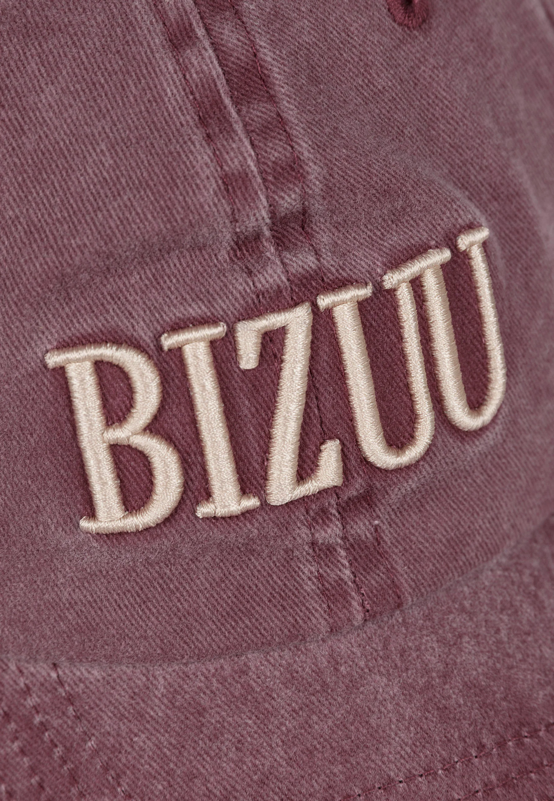 Bordowa czapka z daszkiem z logo ZANE - Image 3
