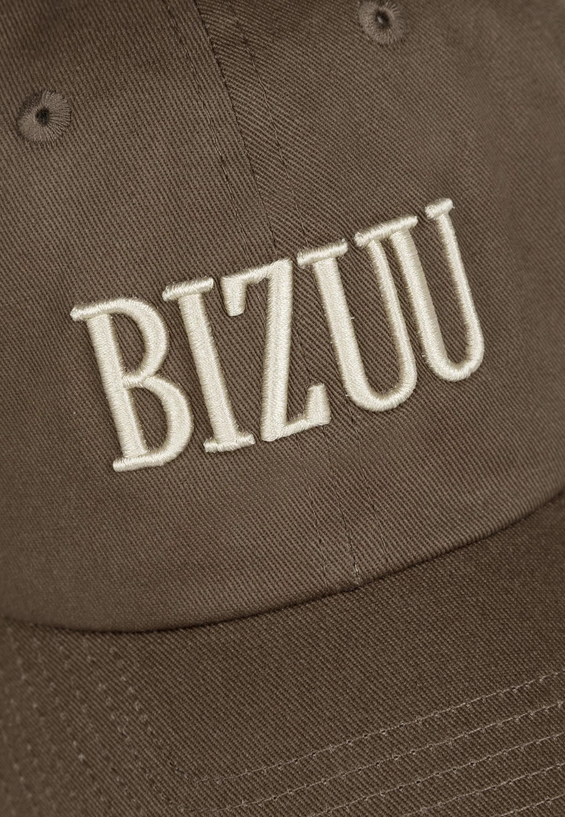 Brązowa czapka z daszkiem z logo ZANE - Image 3
