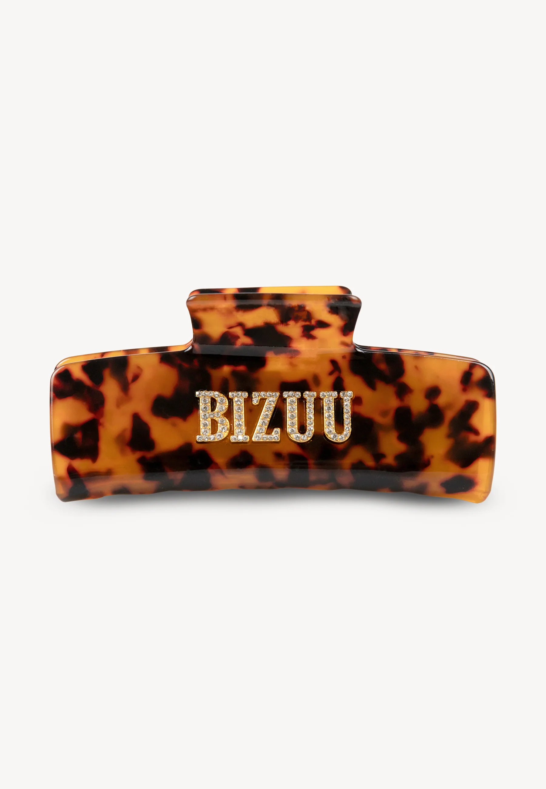 Brązowa klamra do włosów z logo RHODI - Image 4