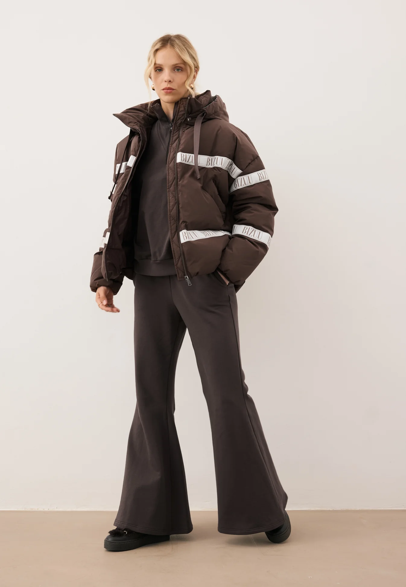 Brązowa kurtka puchowa oversize TOKYO - Image 8