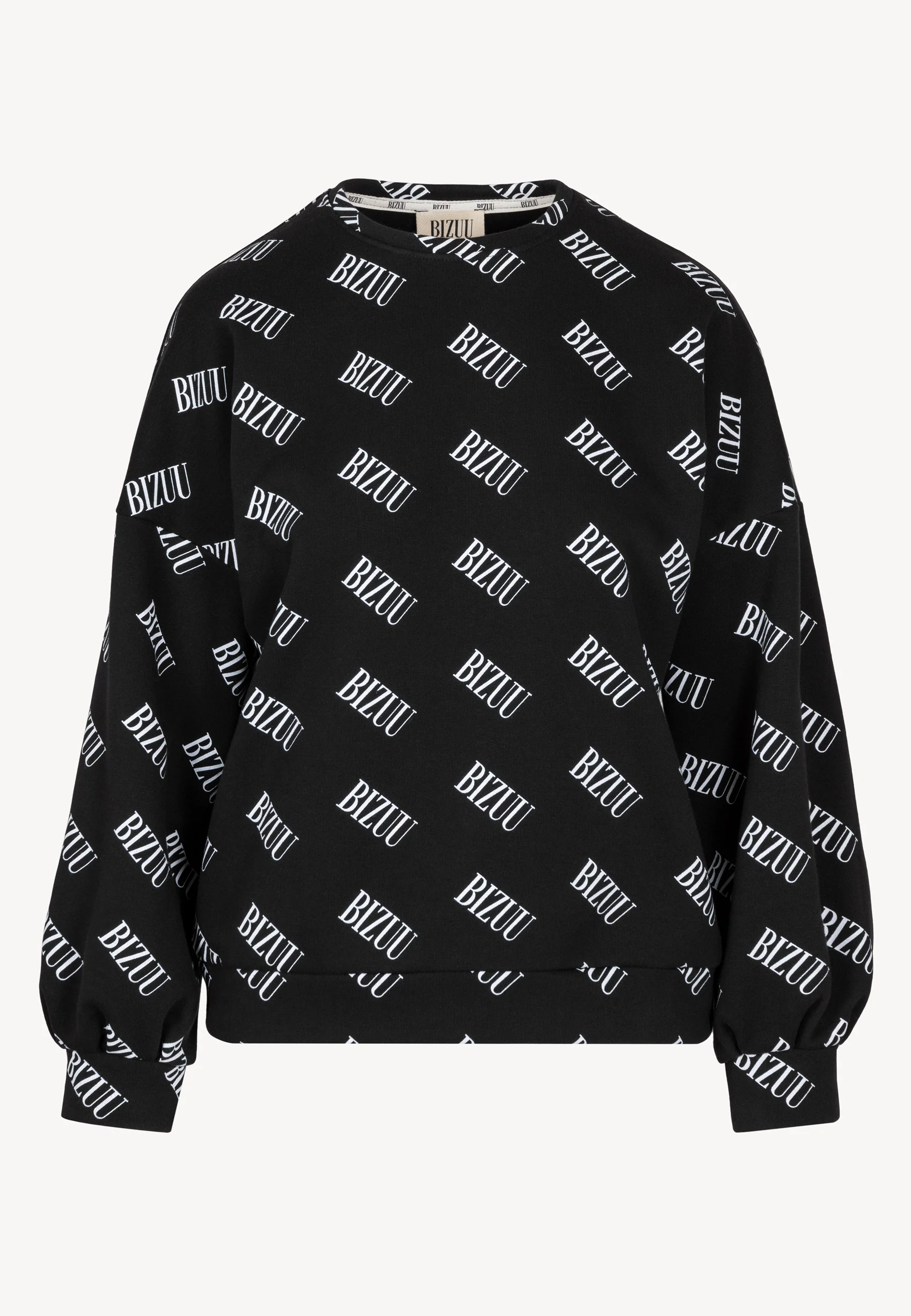 Czarna bluza dresowa oversize w logo PHILI - Image 3