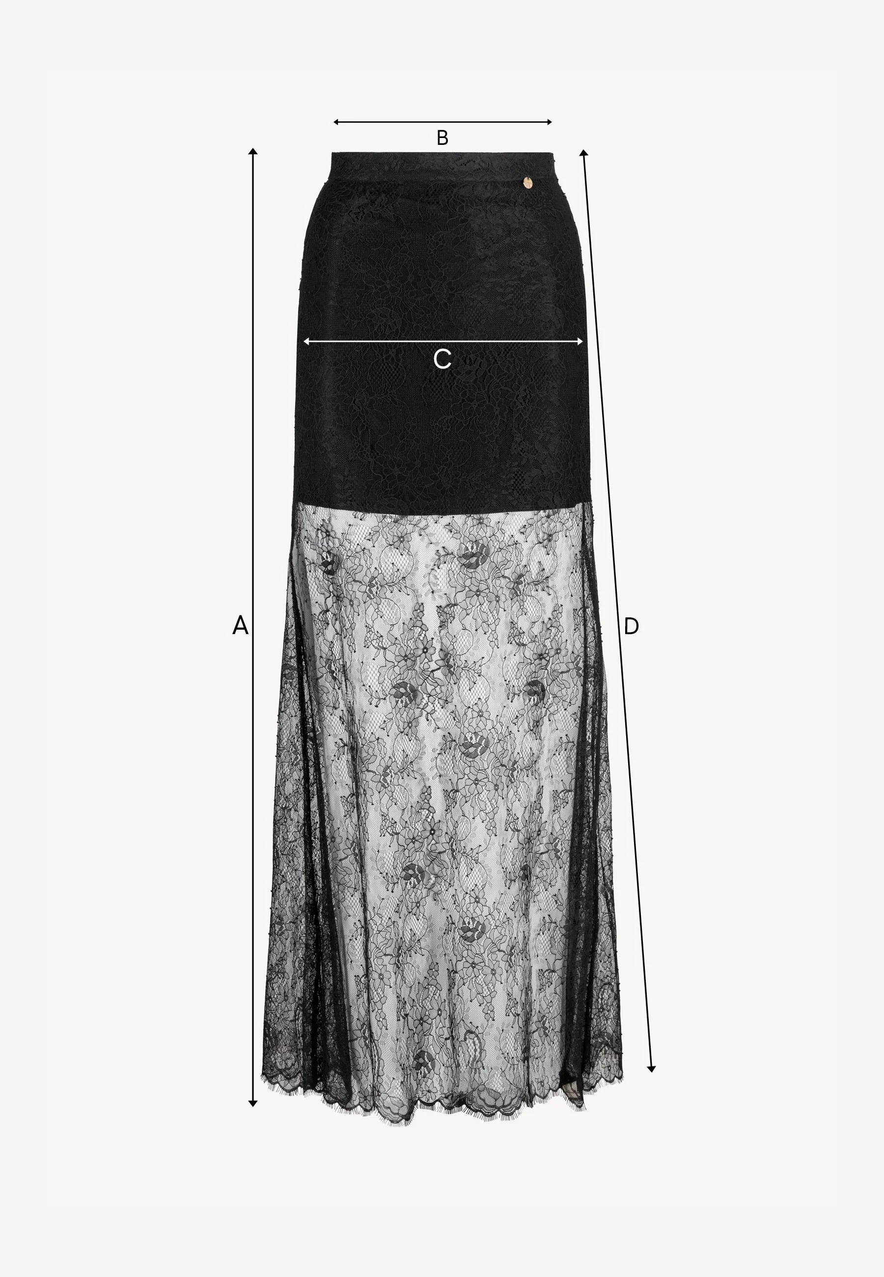 Czarna koronkowa spódnica FLACE - Image 6