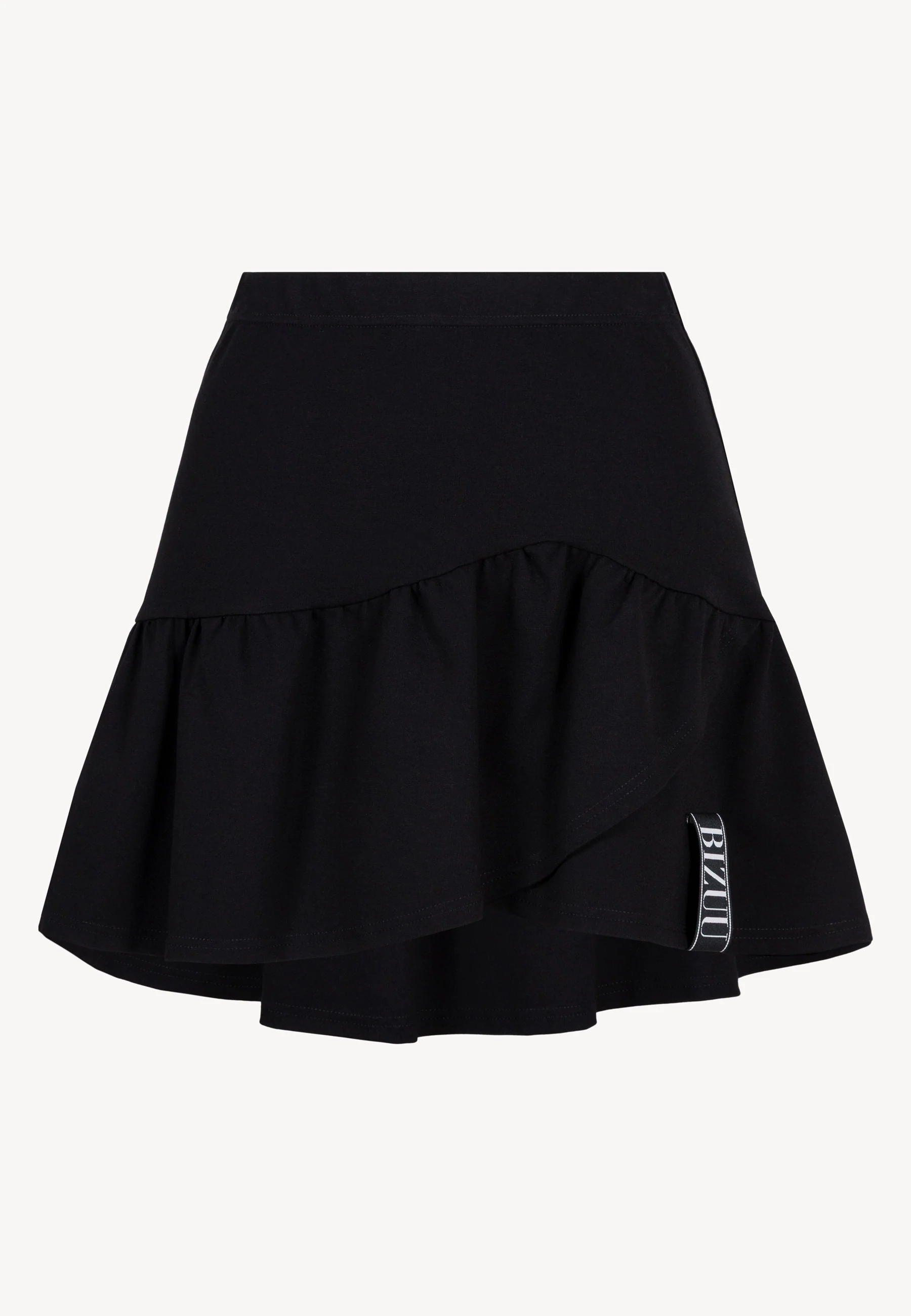 Czarna mini spódnica z dzianiny TULIAN - Image 3