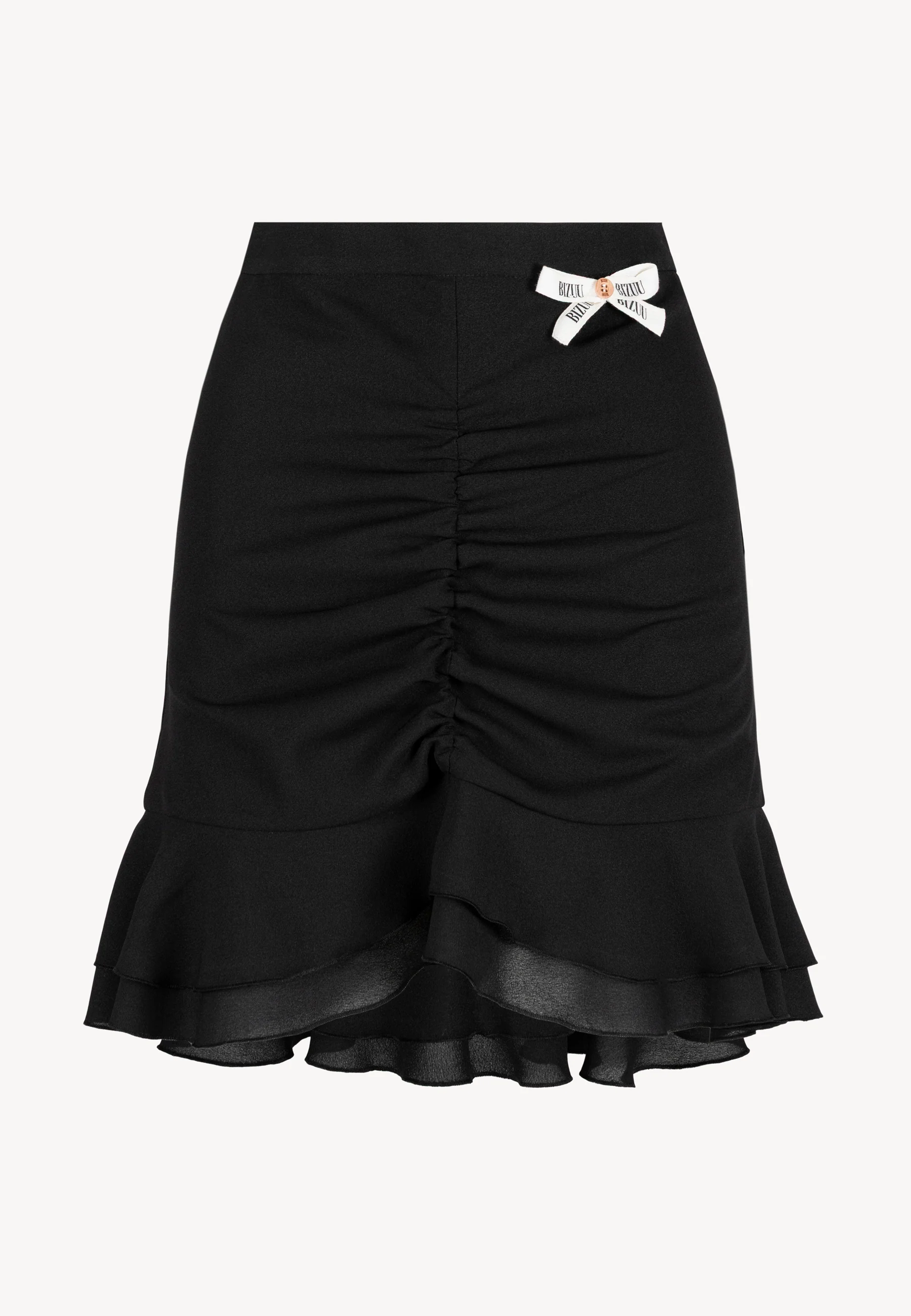 Czarna mini spódniczka z falbankami ROSALIAN - Image 3