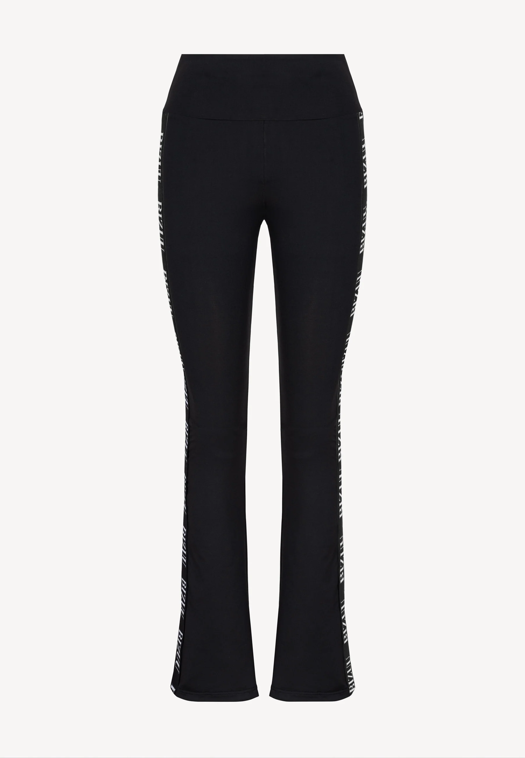 Czarne legginsy z szerokimi nogawkami KENDALL - Image 3