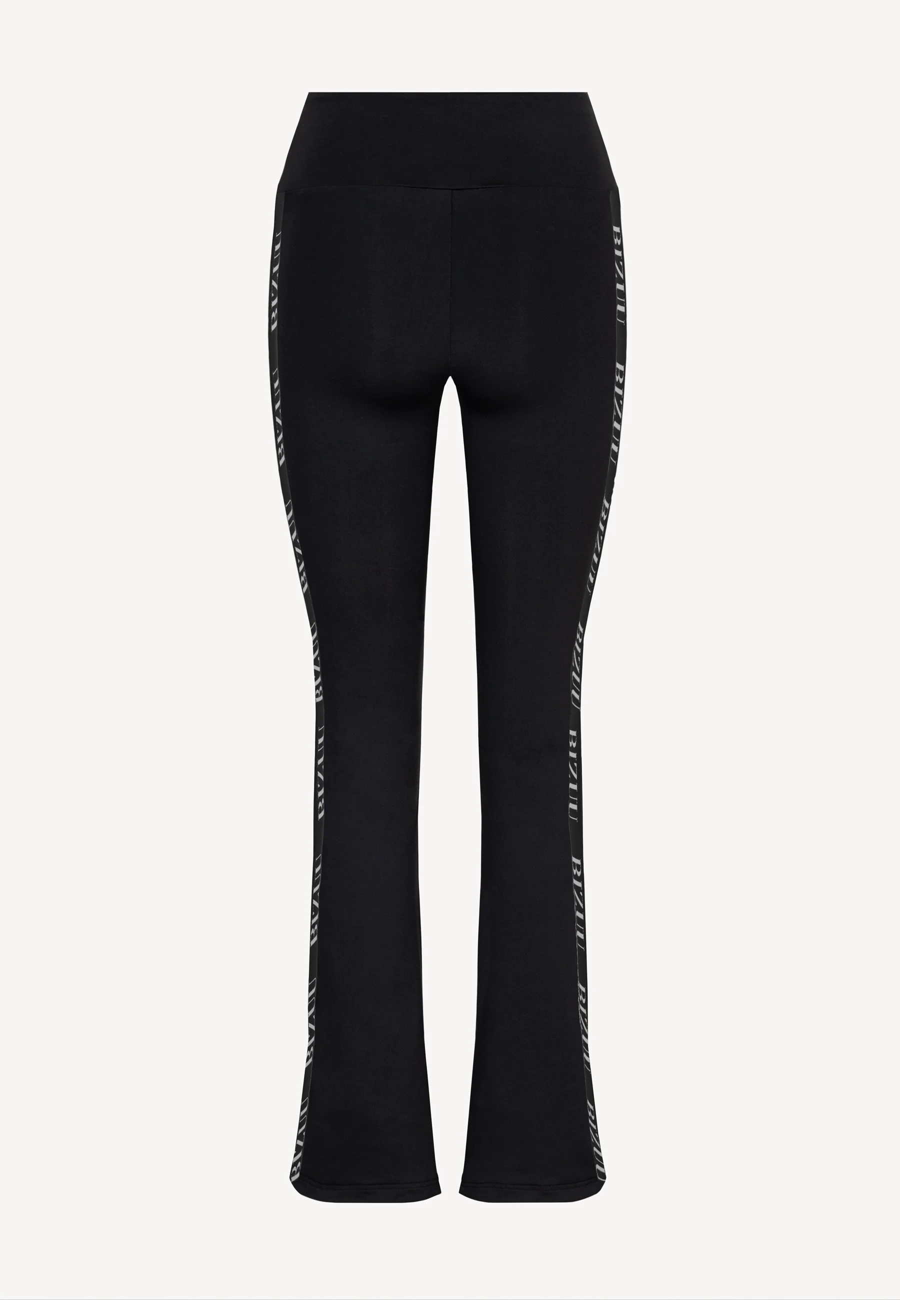 Czarne legginsy z szerokimi nogawkami KENDALL - Image 4