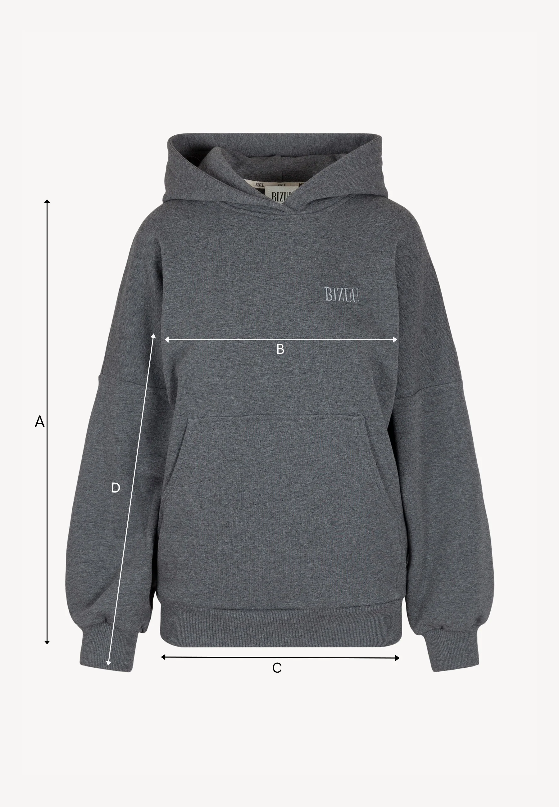 Grafitowa elegancka bluza oversize damska MAURA - Image 9