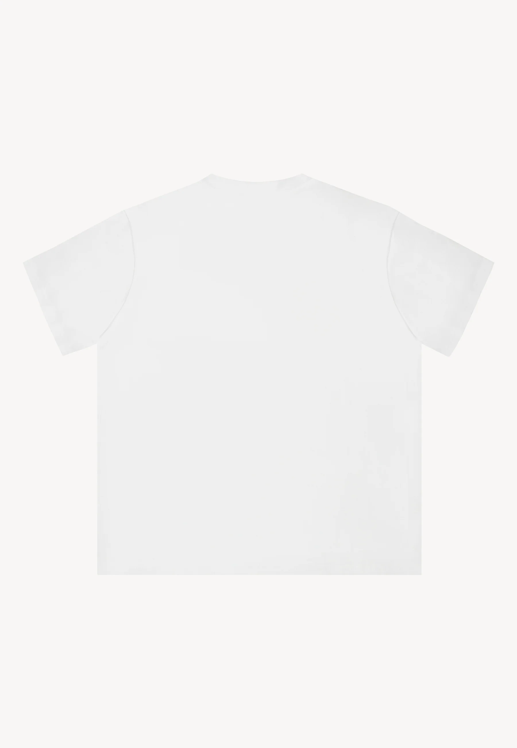 Klasyczny kremowy T-shirt z logo TISHALLE - Image 4