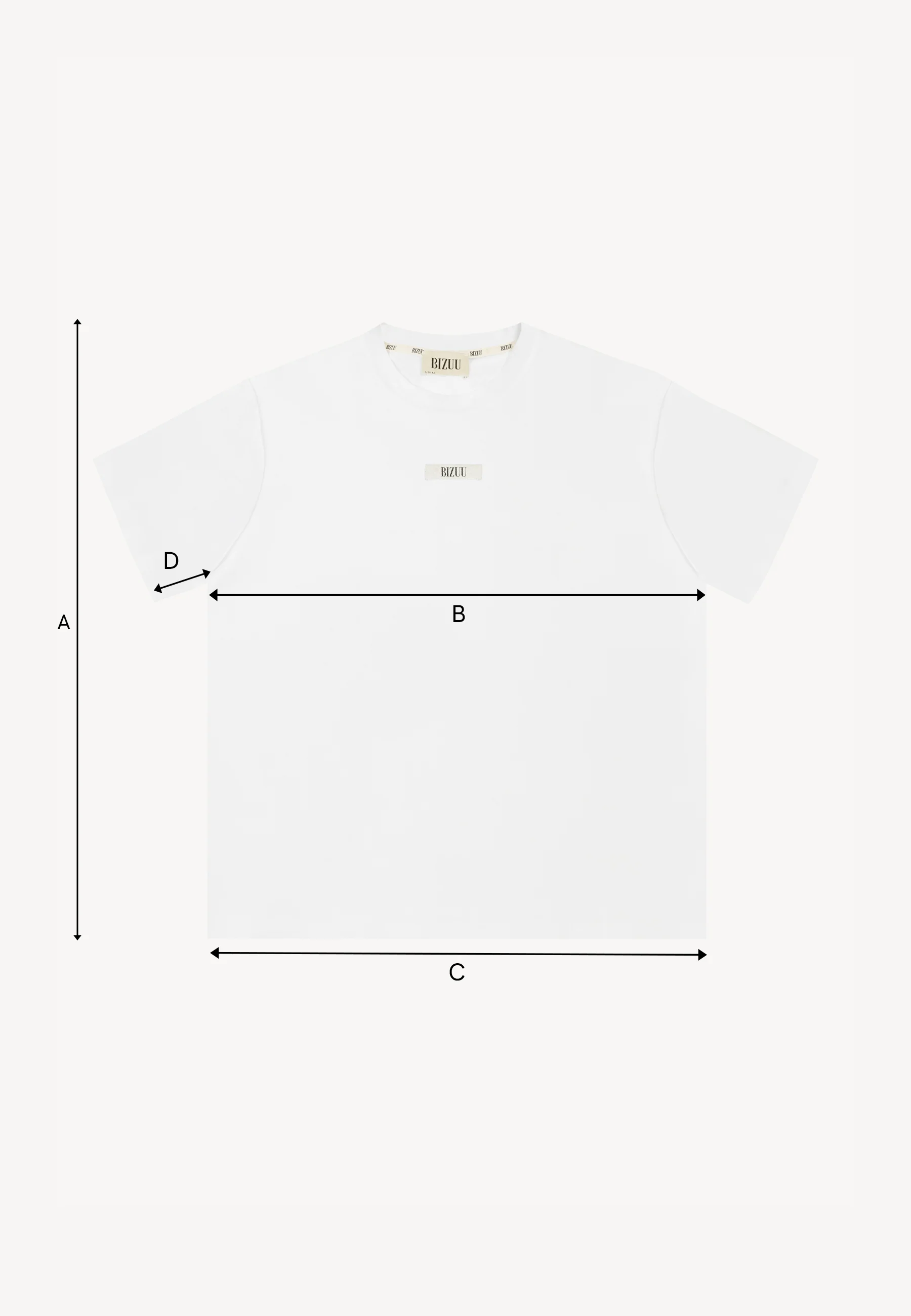 Klasyczny kremowy T-shirt z logo TISHALLE - Image 6