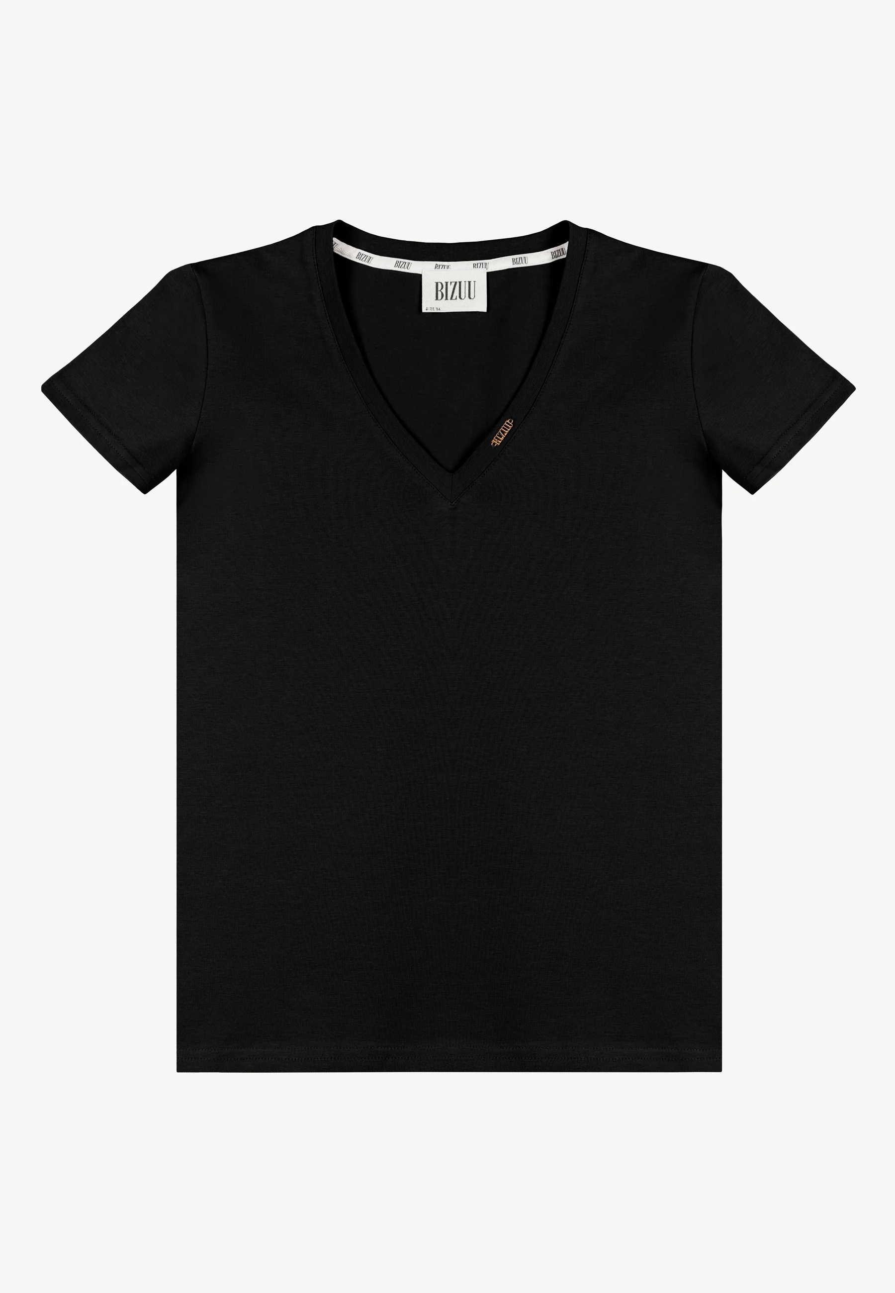 Klasyczny t-shirt czarny FOKIA - Image 3