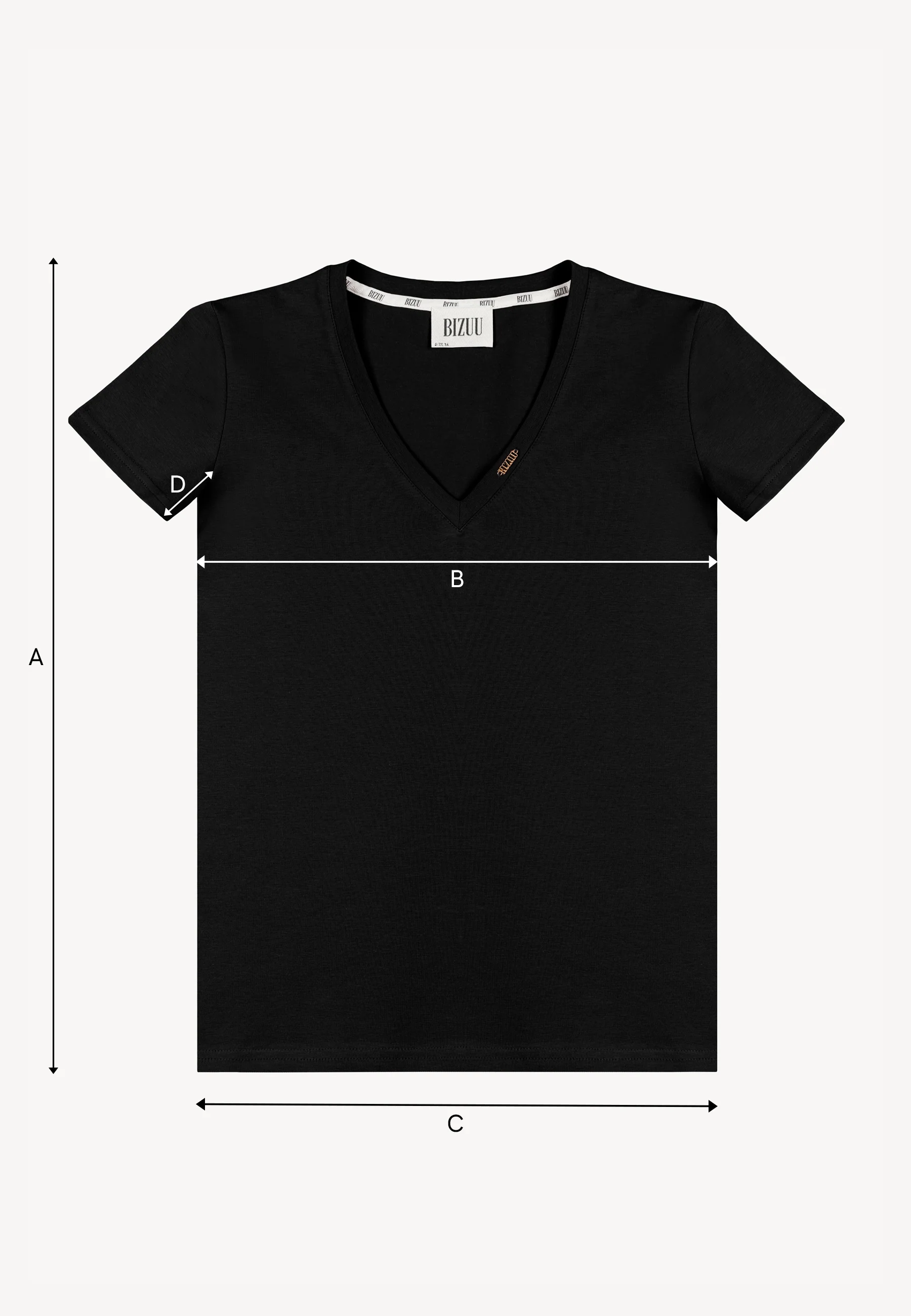 Klasyczny t-shirt czarny FOKIA - Image 7