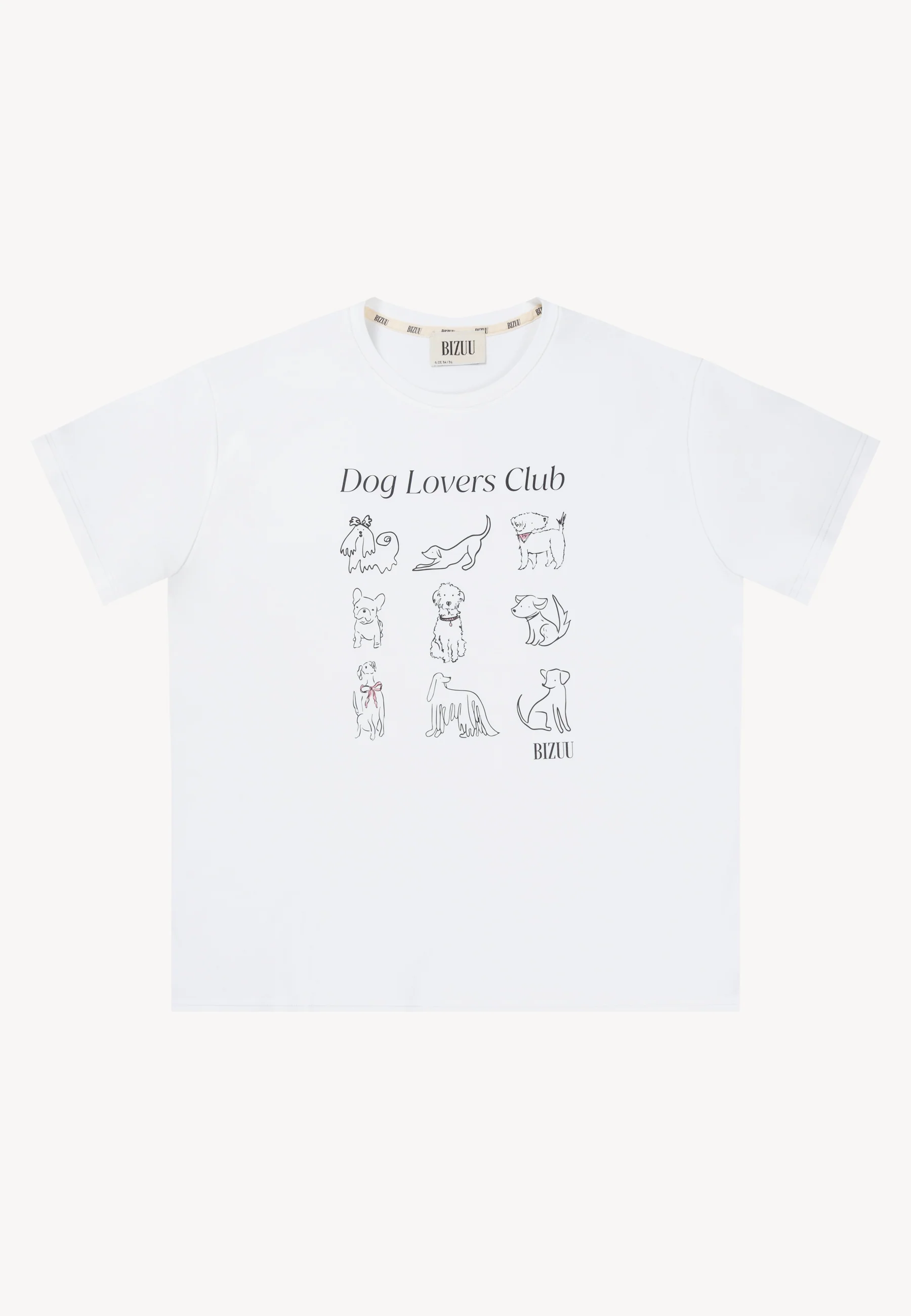 Kremowy T-shirt Dog Lovers Club TISHAG - Image 3