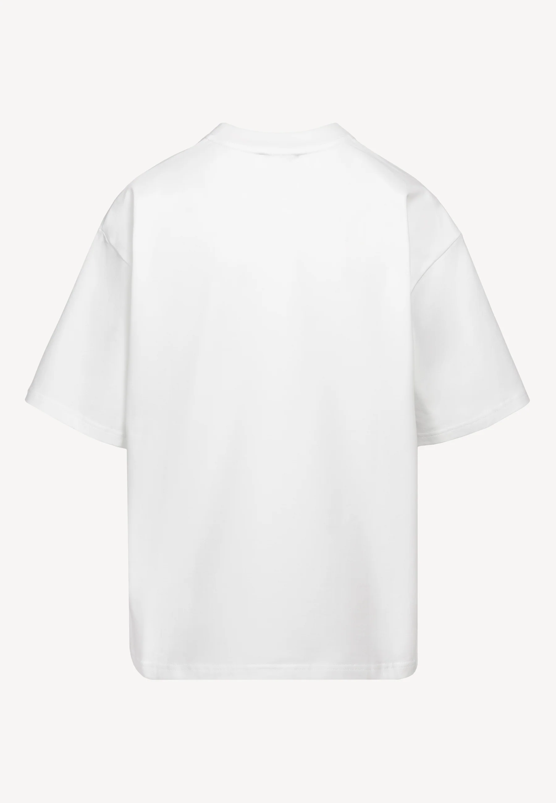 Kremowy T-shirt oversize z logo PARADISO - Image 4