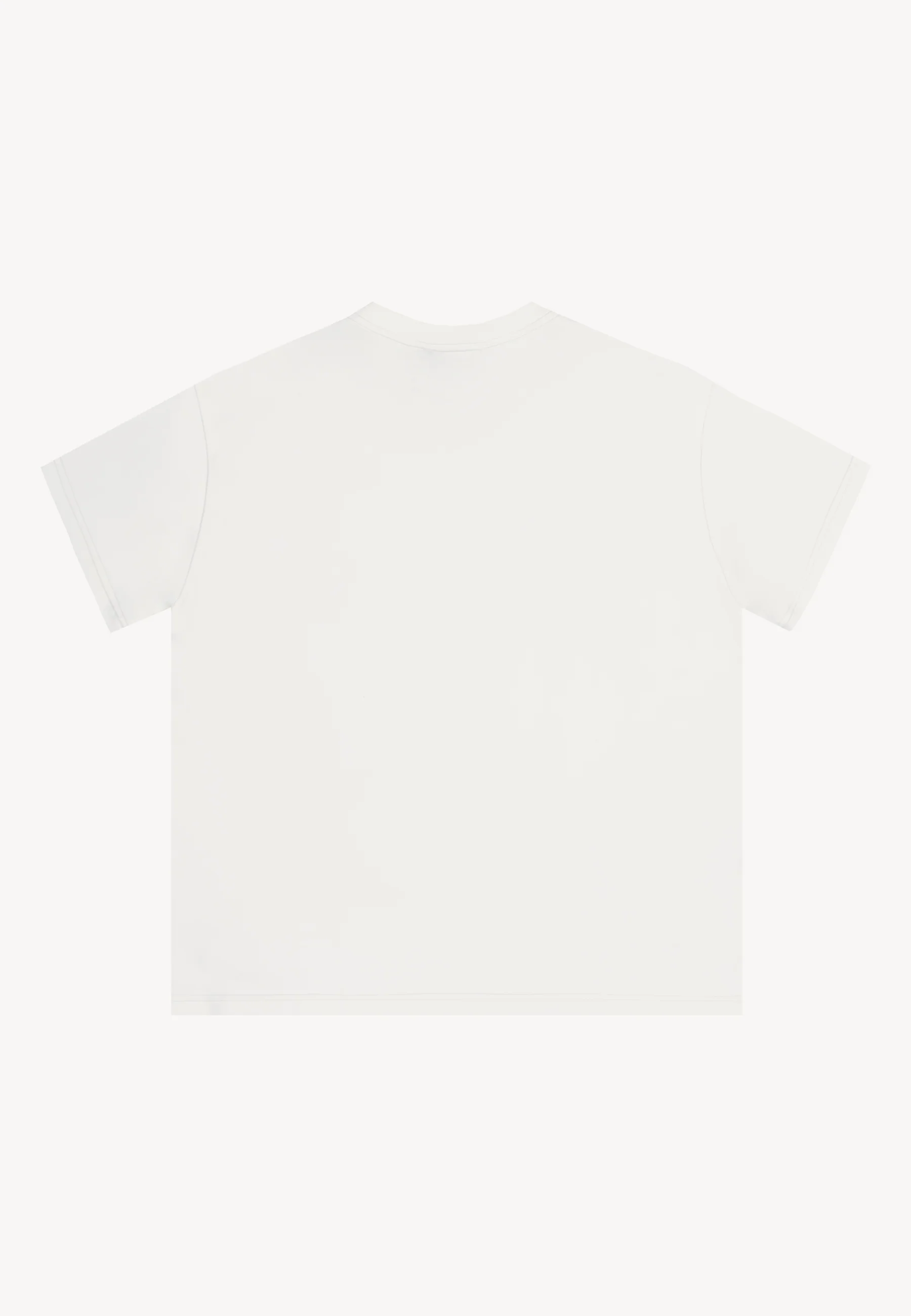 Kremowy T-shirt z nadrukiem w kształcie kokardek BOW - Image 4