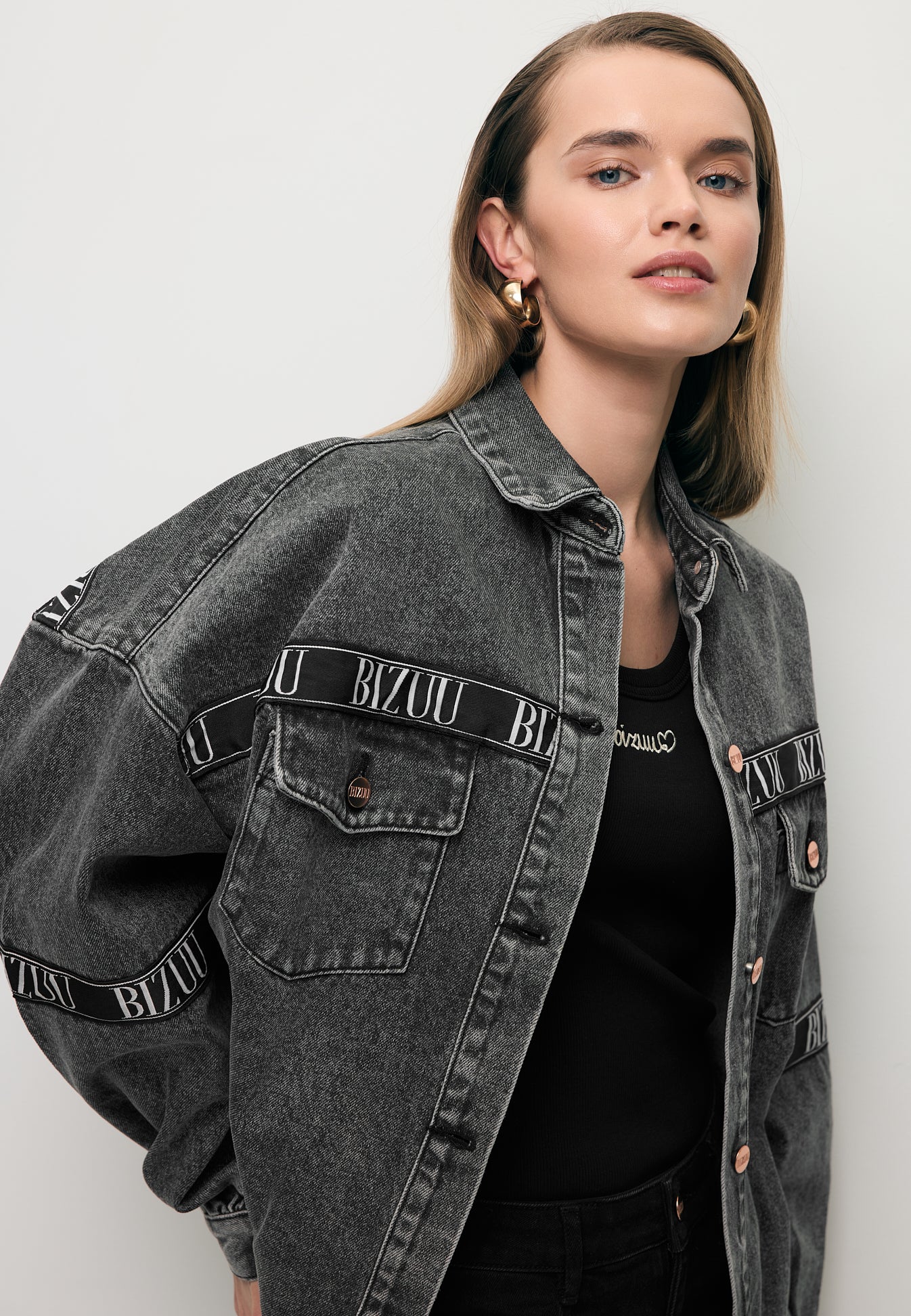 Kurtka jeansowa oversize PASSA - Image 6