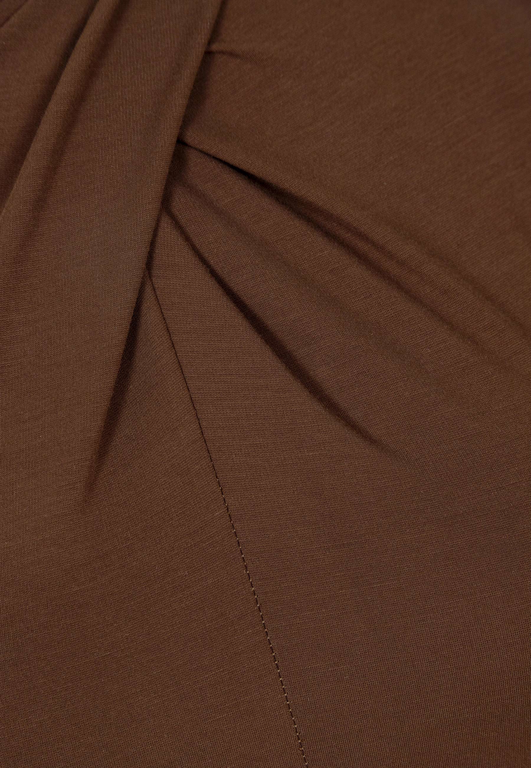 Midi sukienka z ozdobnym splotem ROTTA brązowa - Image 5
