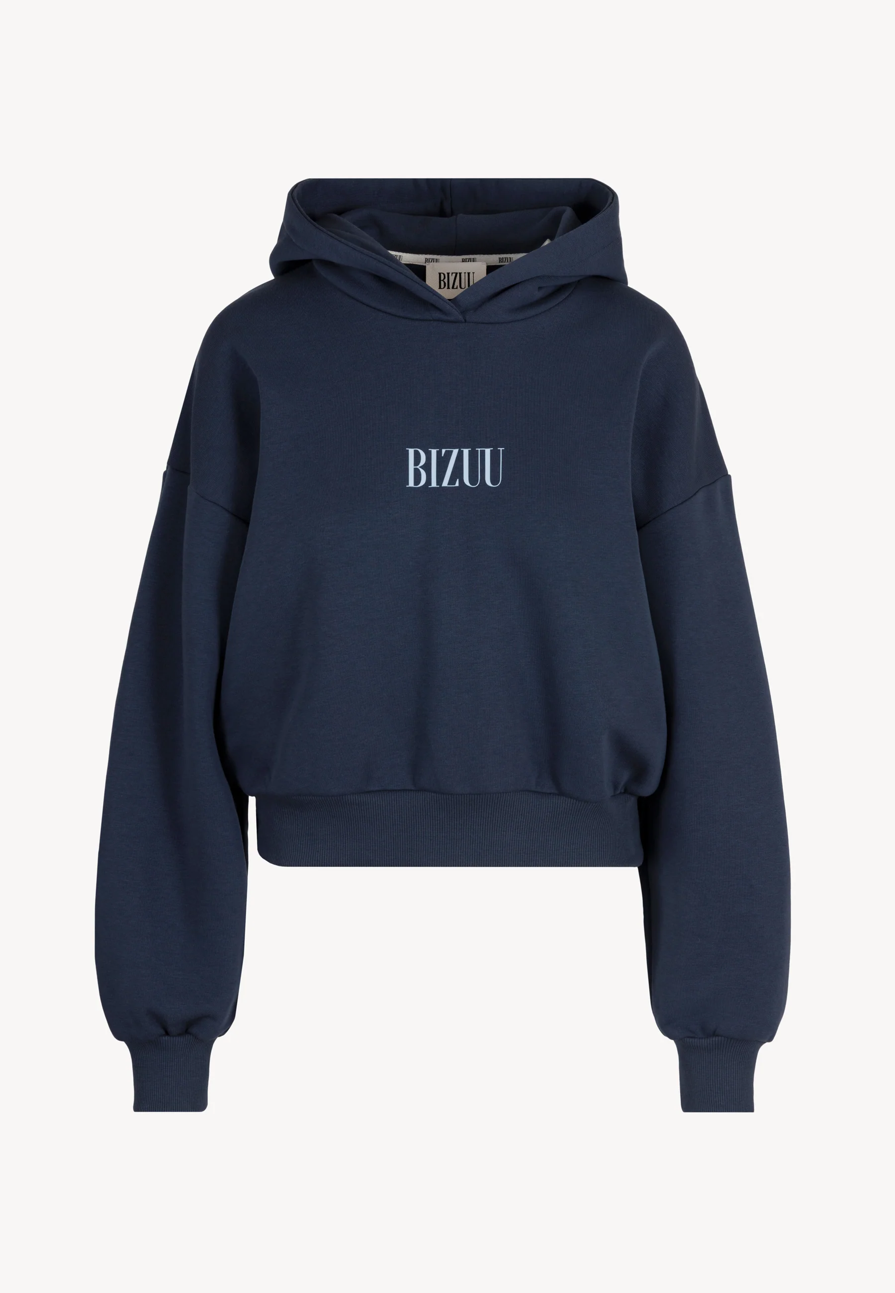 Niebieska bluza z kapturem z logo SAY - Image 3