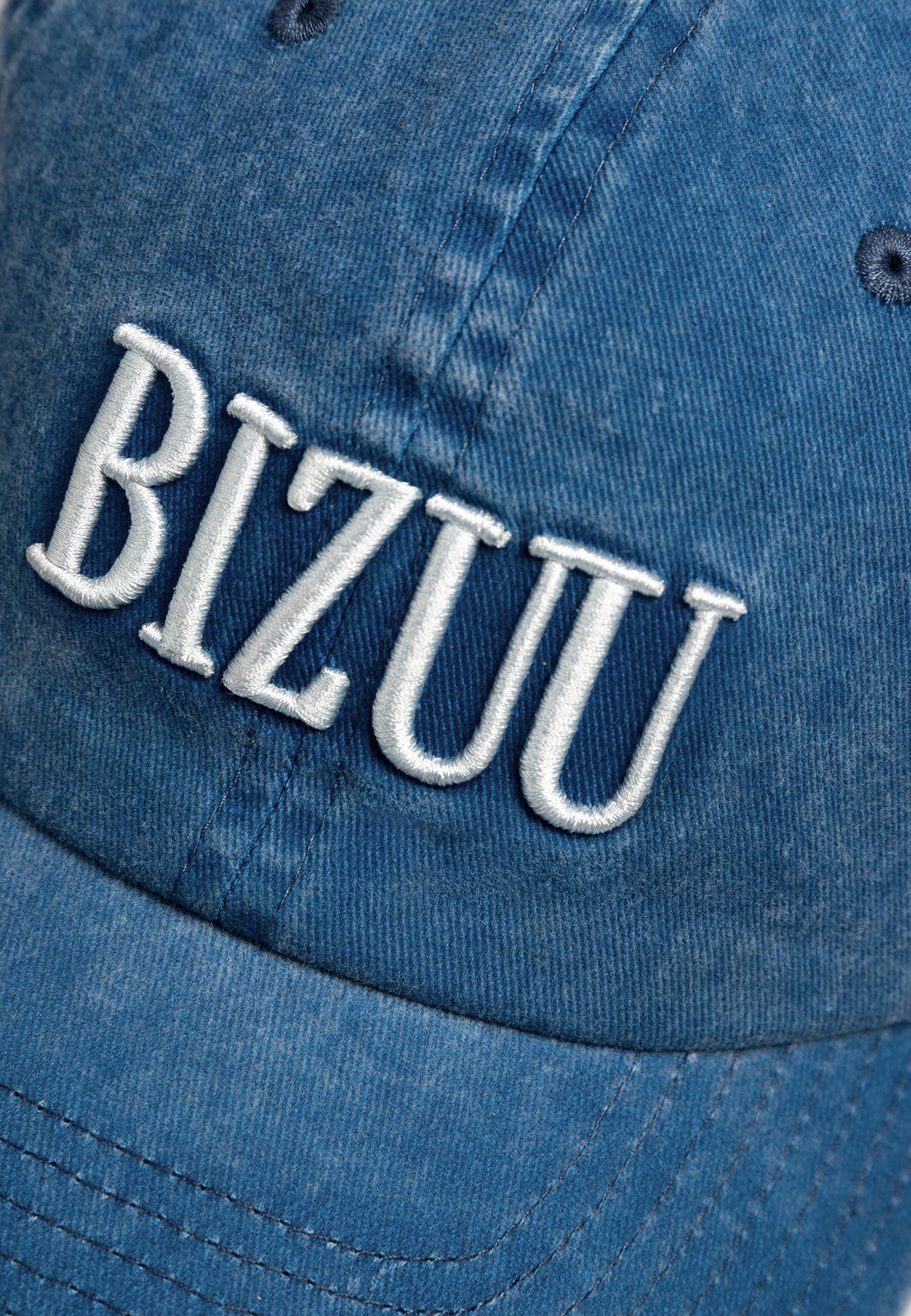 Niebieska czapka z daszkiem z logo ZANE - Image 3