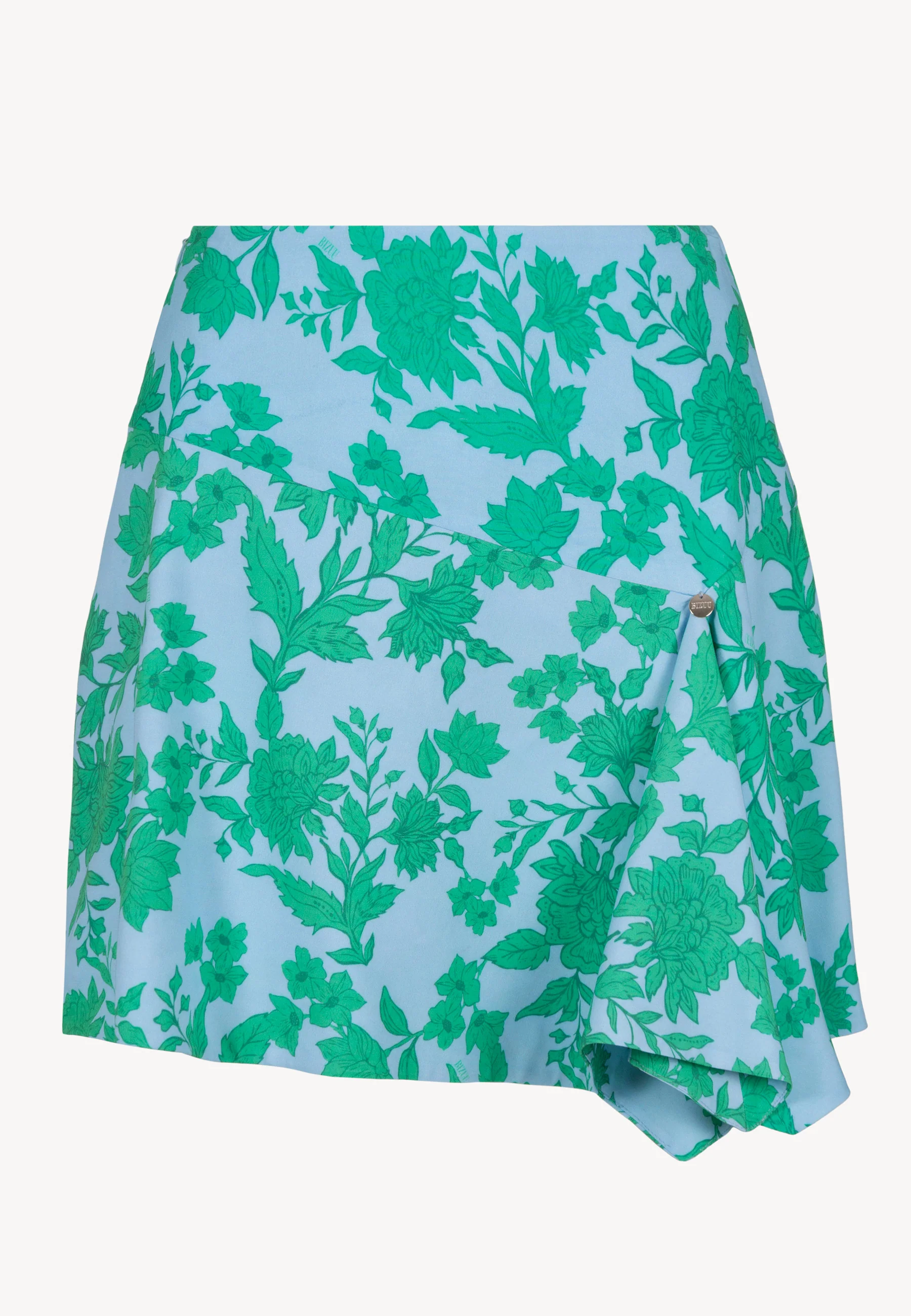 Niebieska mini spódniczka w kwiaty LANNIL - Image 3