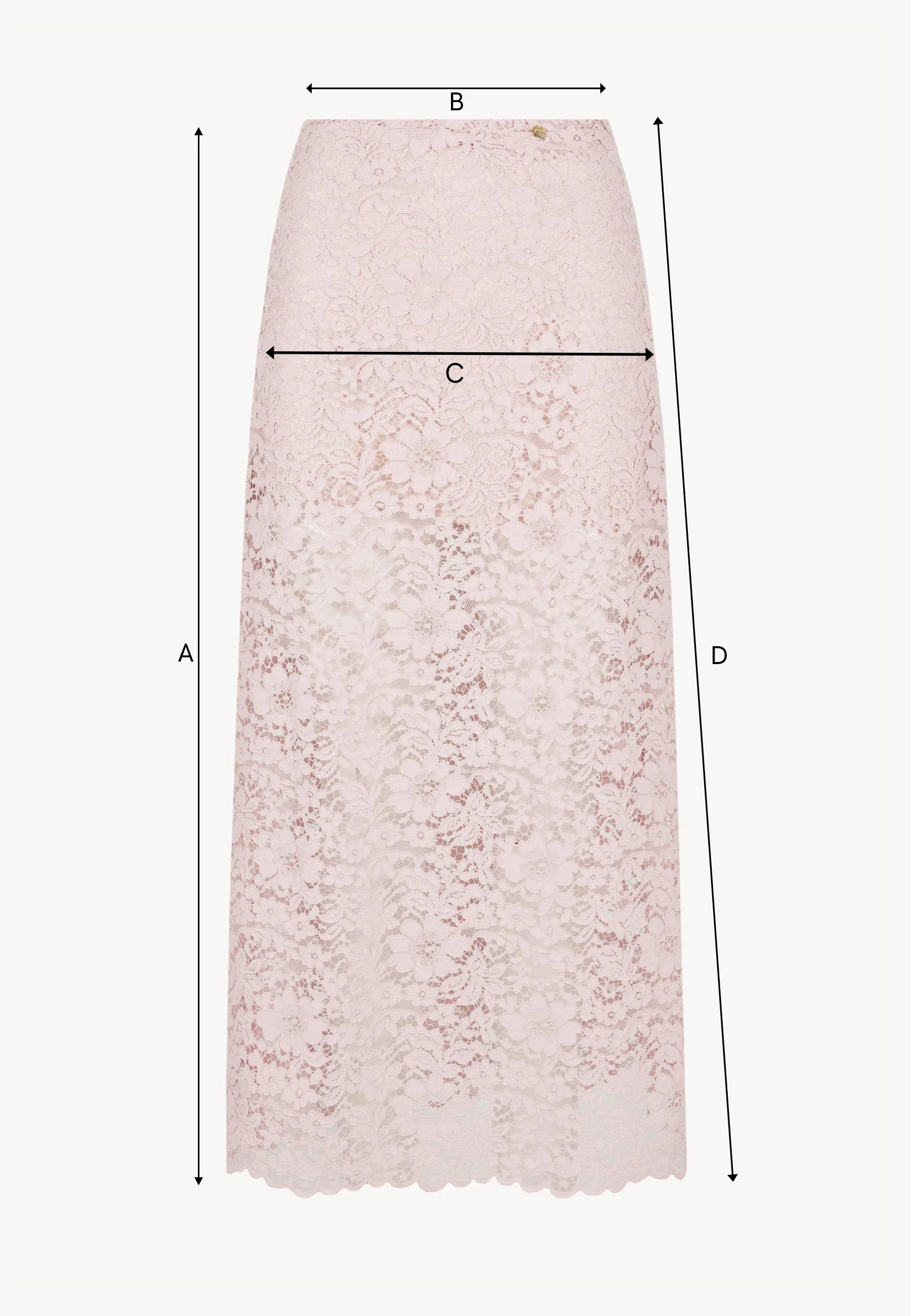 Różowa koronkowa spódnica MILKY - Image 8