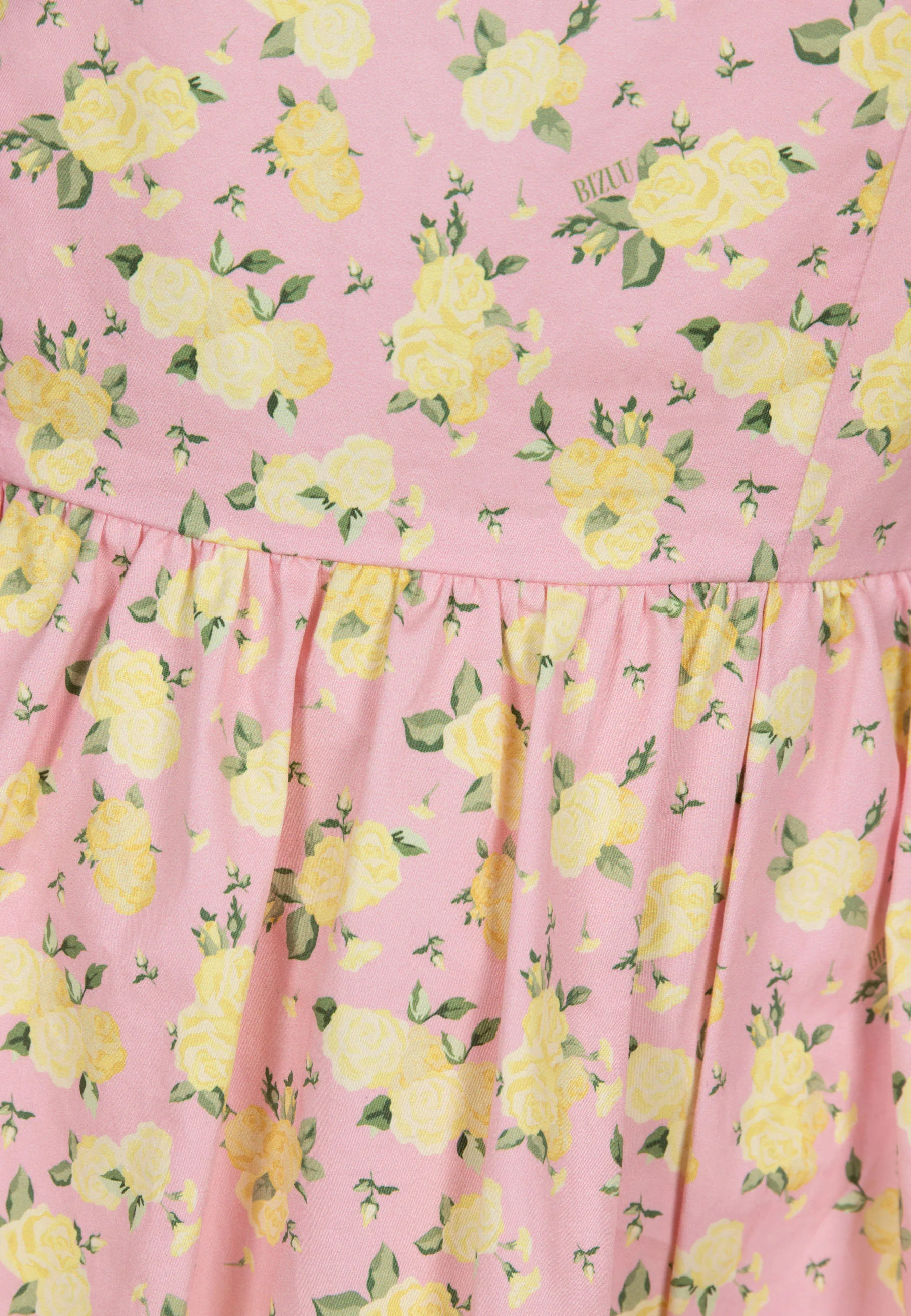 Różowa sukienka mini w kwiatowy print MOSY - Image 5