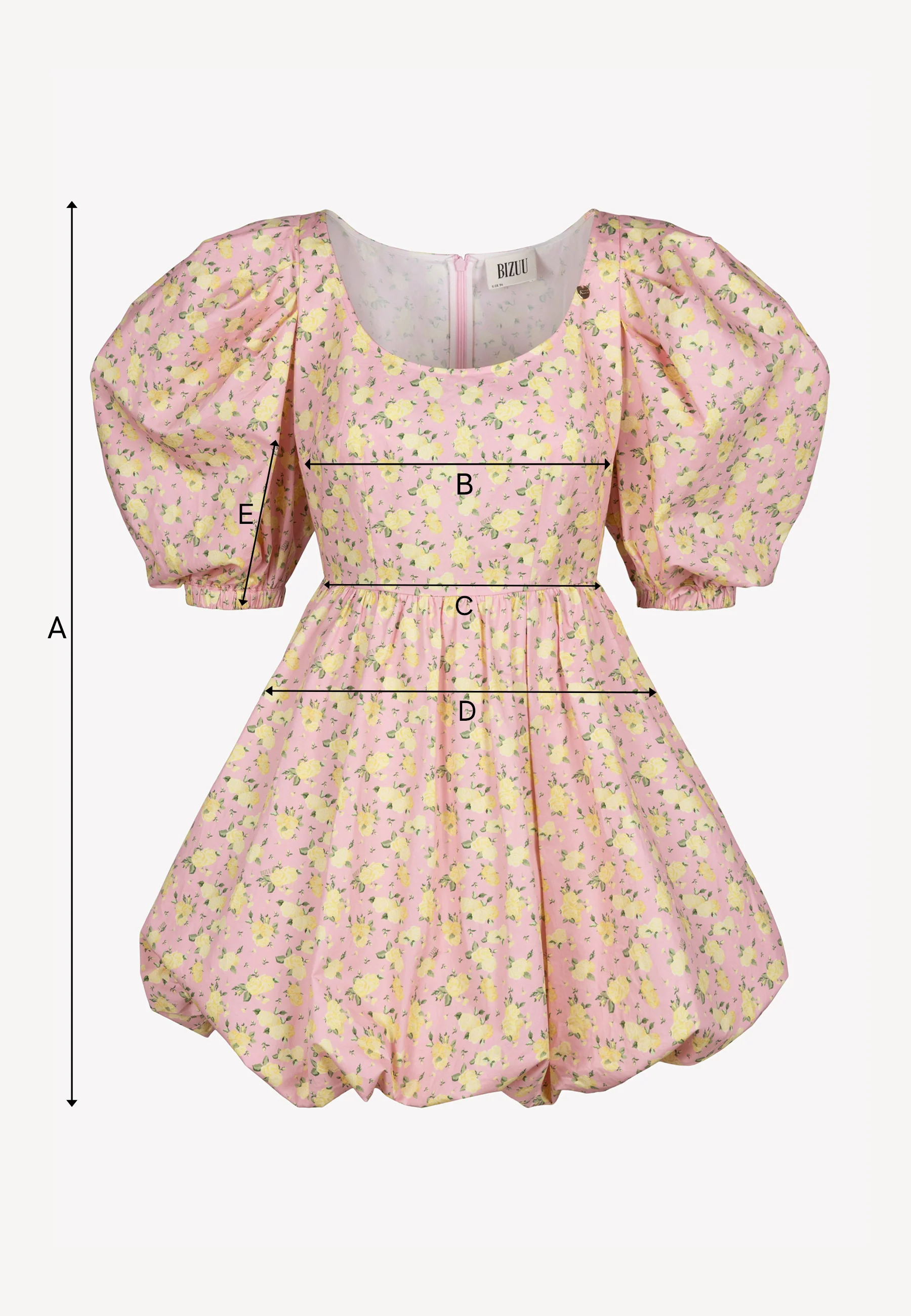 Różowa sukienka mini w kwiatowy print MOSY - Image 8