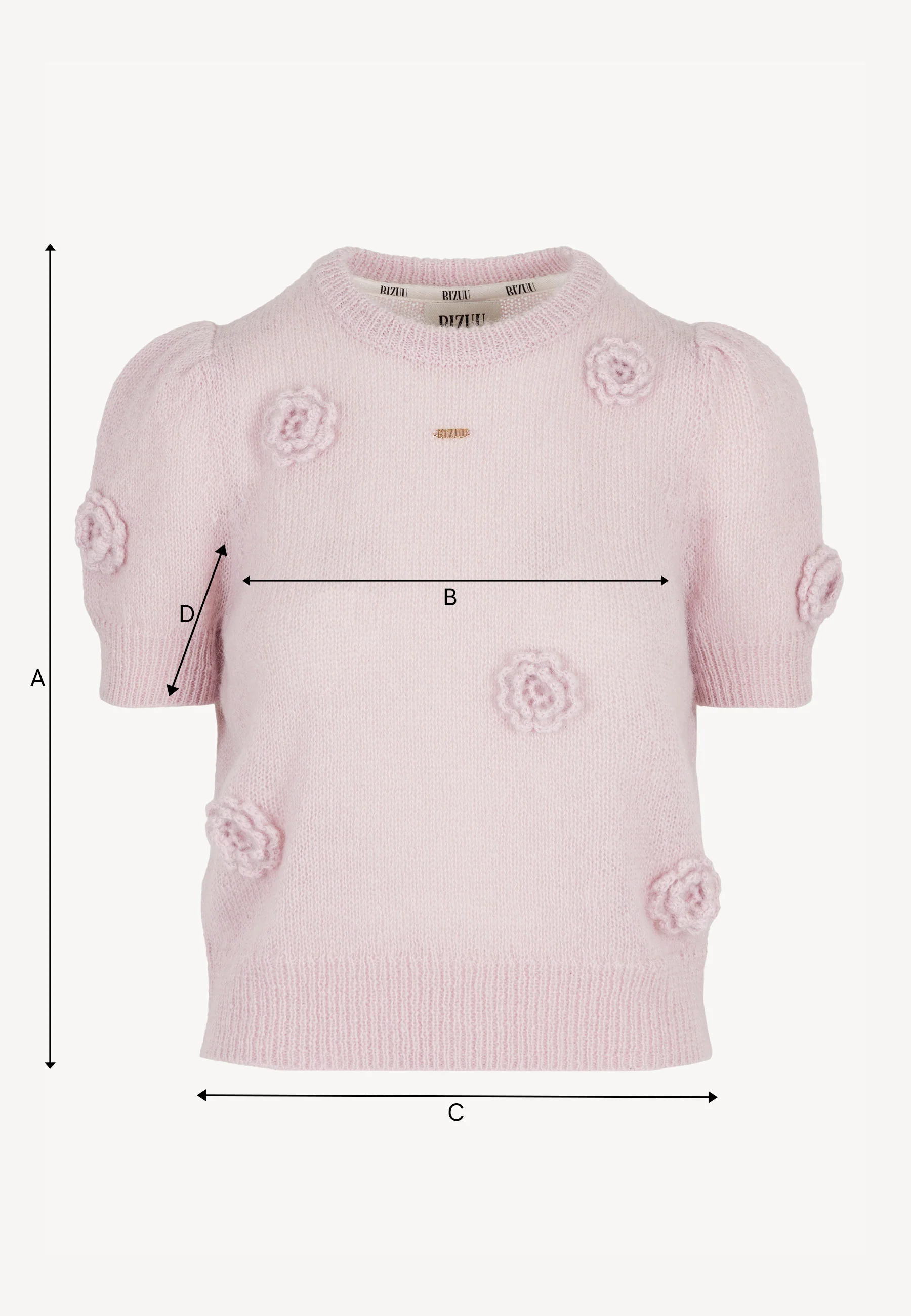 Różowy sweter z kwiatowymi elementami ADRIS - Image 8