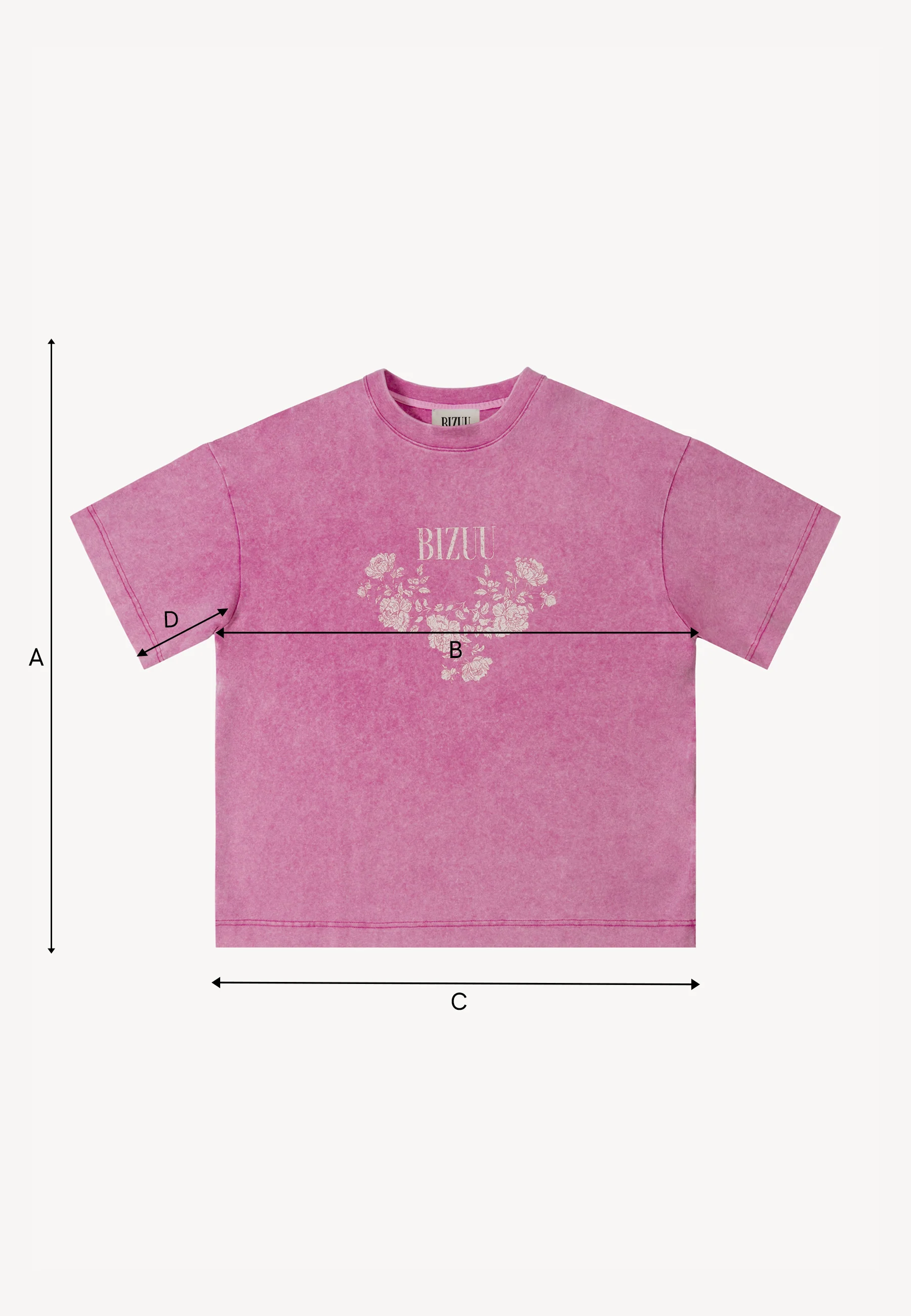 Różowy T-shirt oversize z aplikacją PAPLYS - Image 8