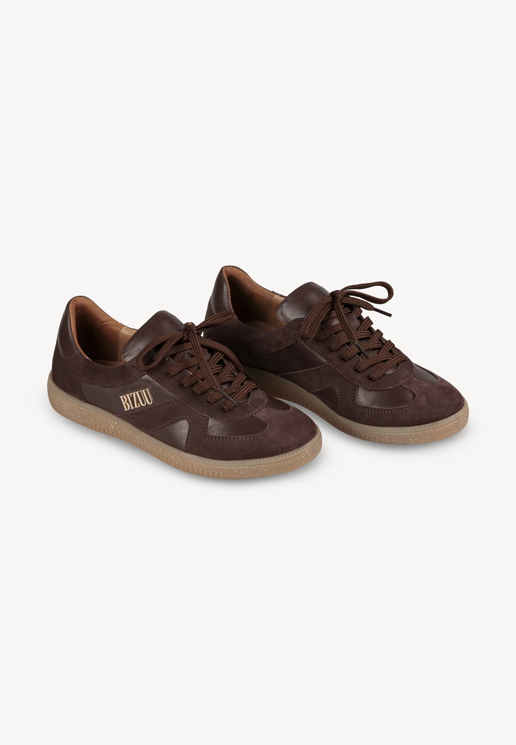 Sneakersy damskie skórzane w stylu retro SODDY - Image 3