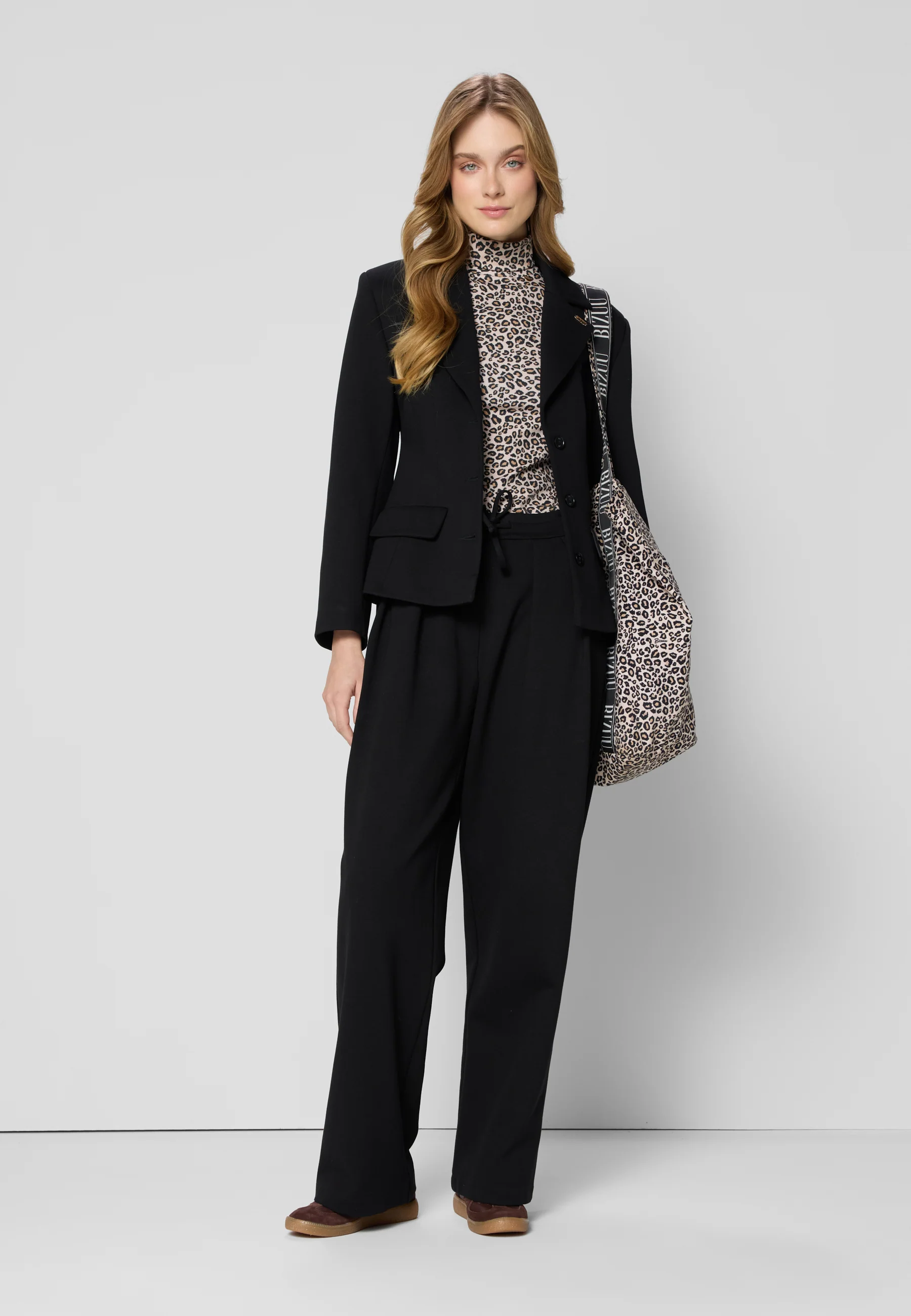 Torba shopper w panterkę BAISY brązowa - Image 3